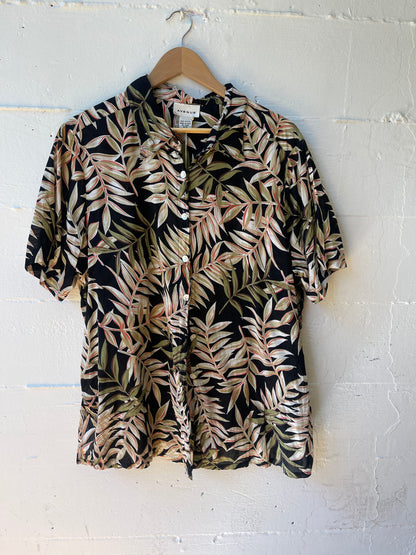 Cotton Hawaiian Shirt - L