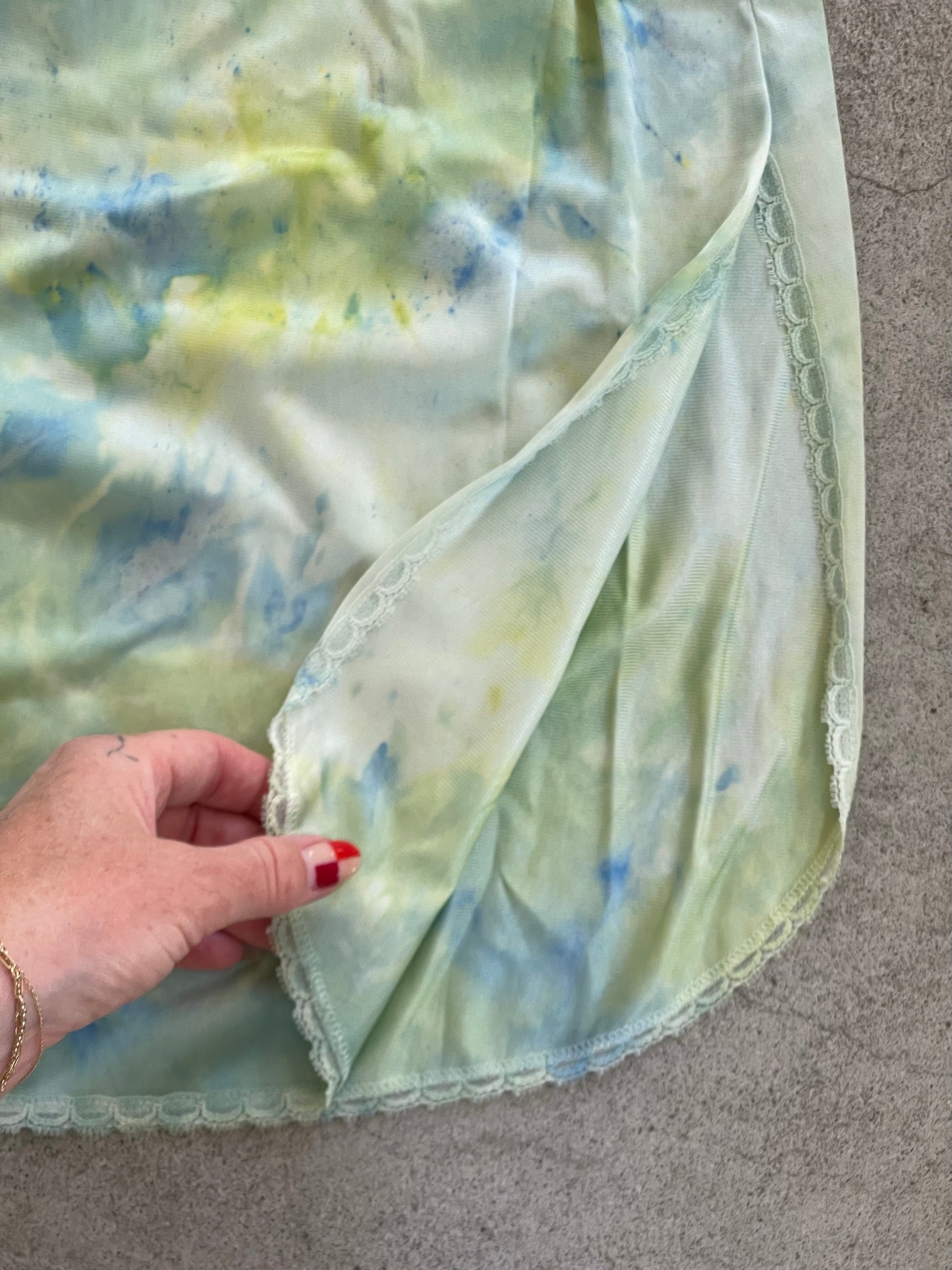 Vintage Slip Skirt REWORKED - S