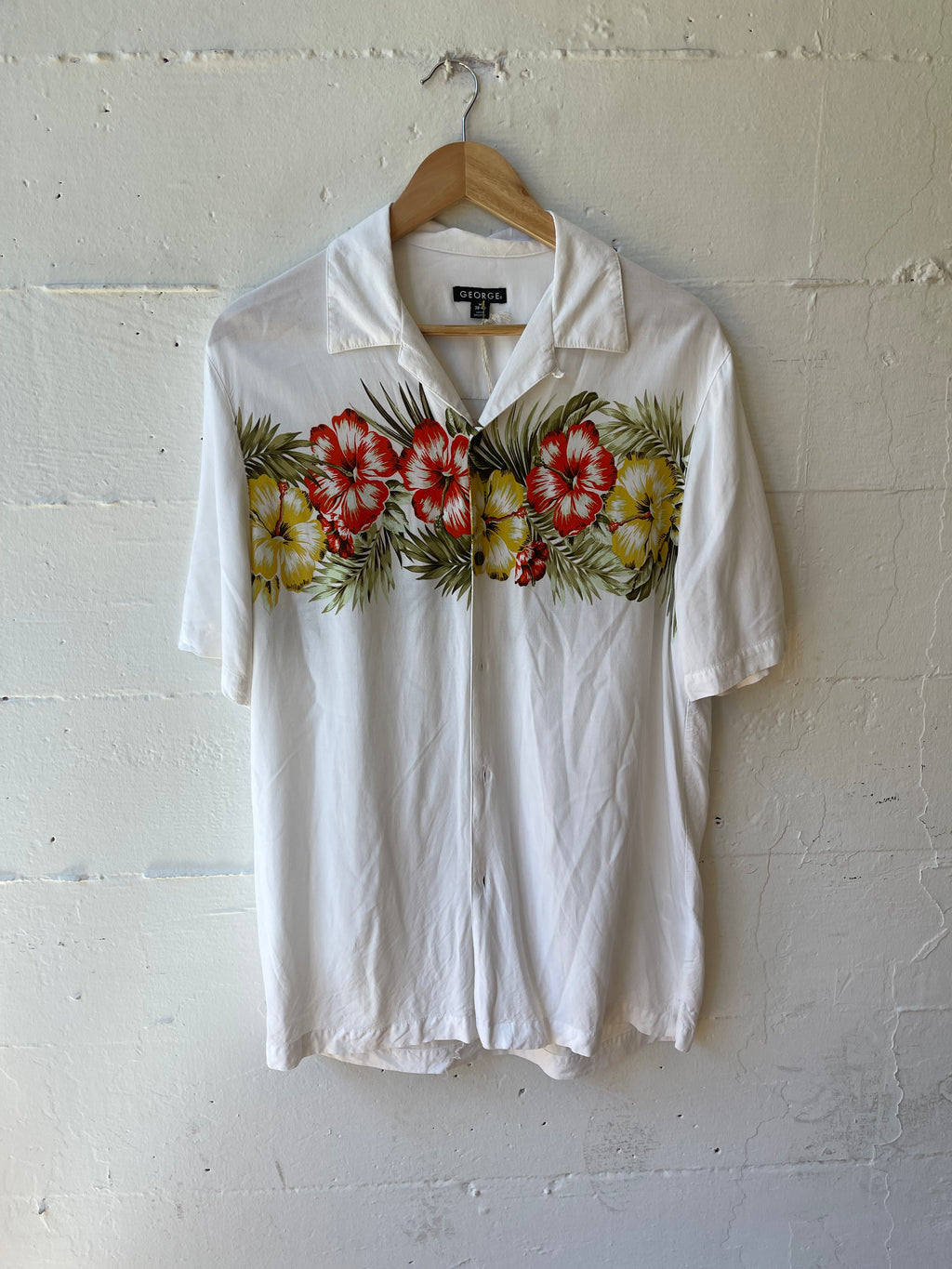 Rayon Hawaiian Easy Shirt - M/L