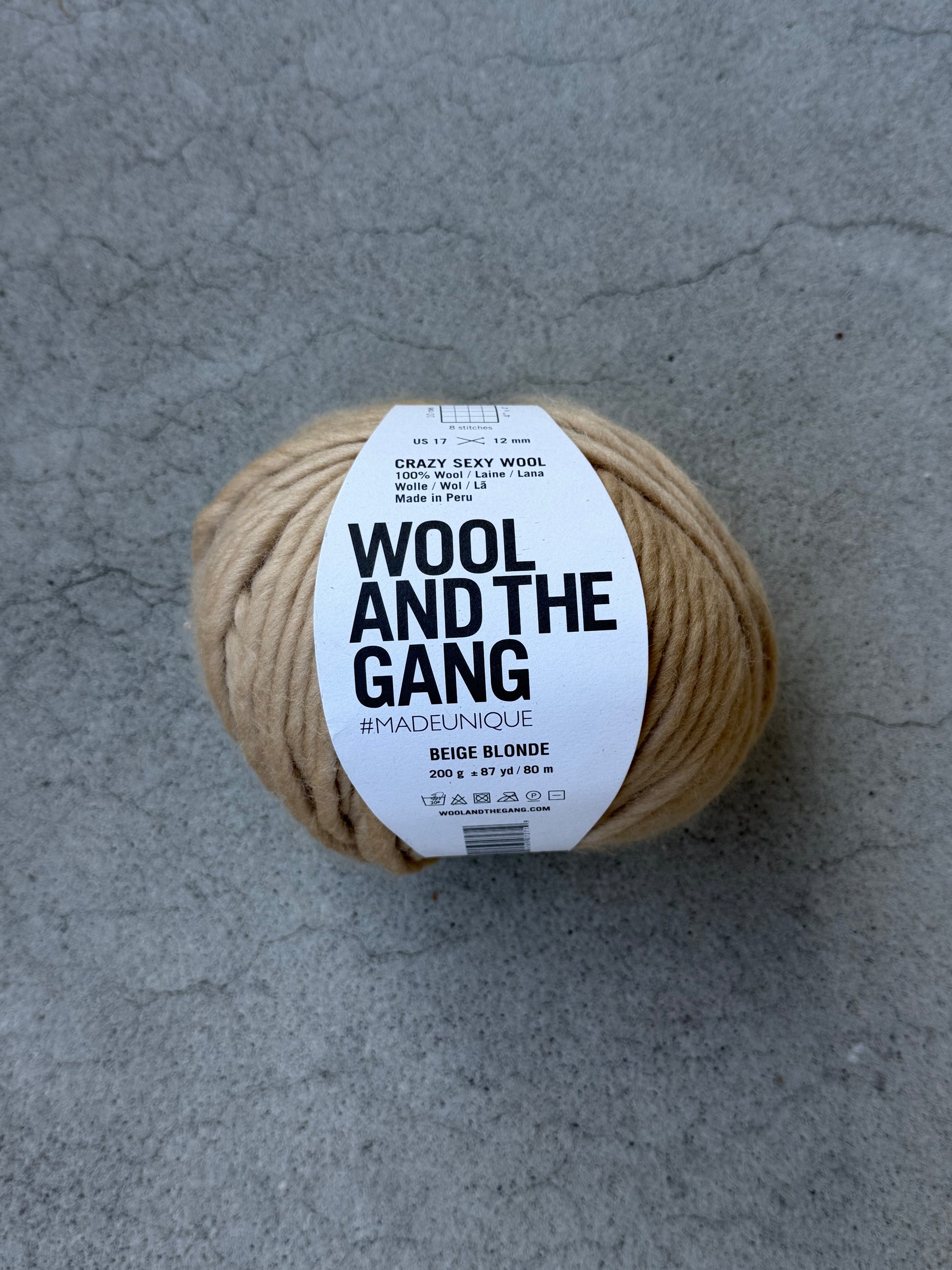 WOOL AND THE GANG - Crazy Sexy Wool ( Beige Blonde )