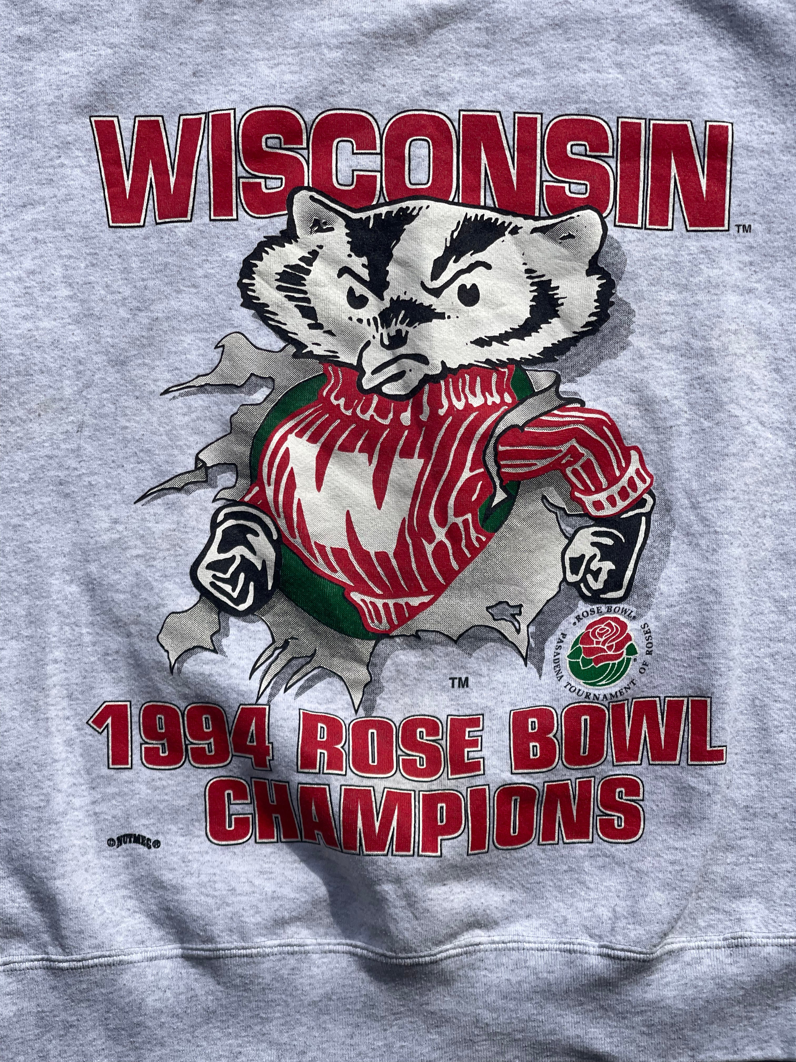 Vintage 94 Wisconsin Rose Bowl Champs Sweatshirt - L – blaksands