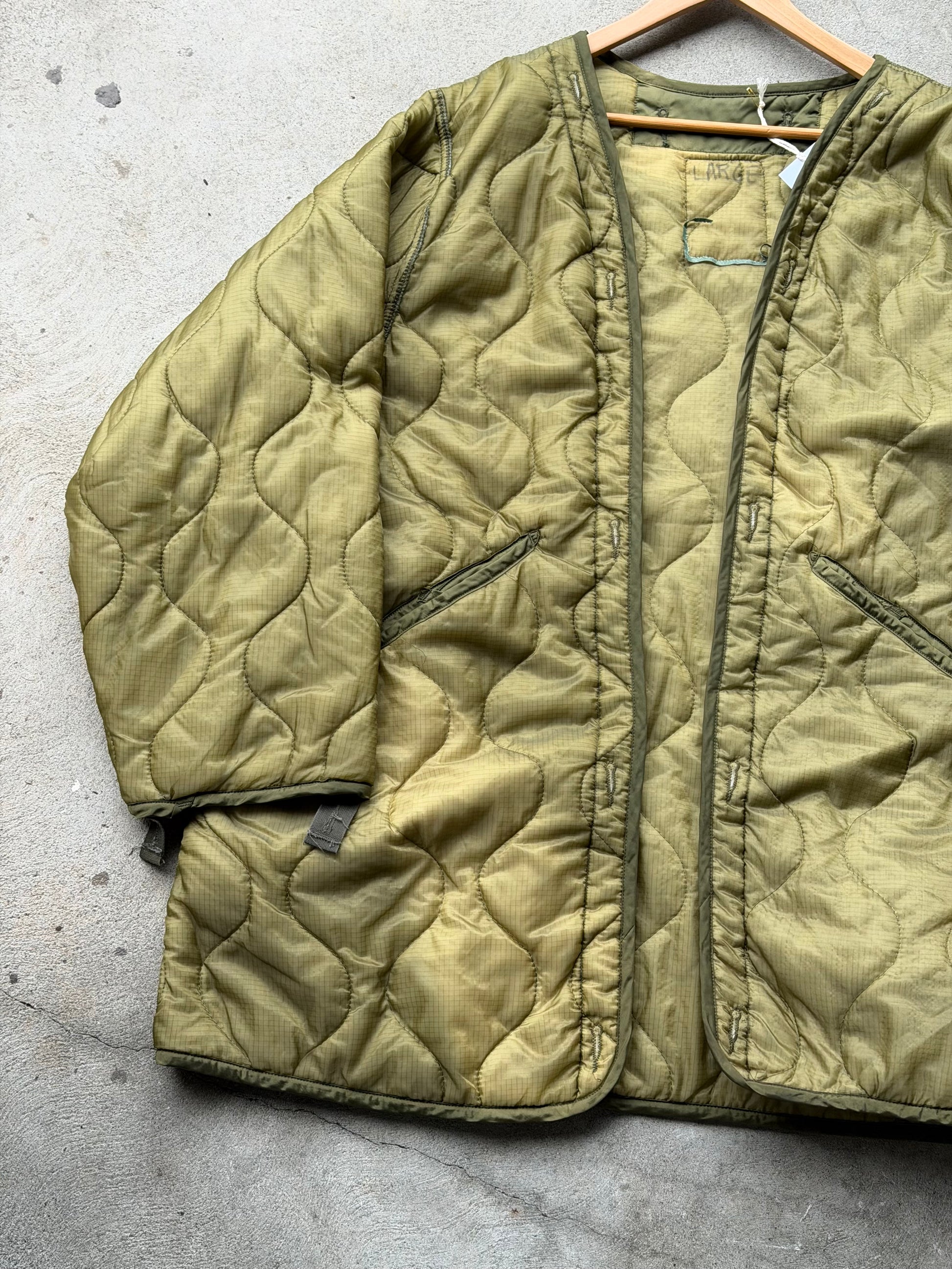 Vintage Military Parka Liner Jacket - XL