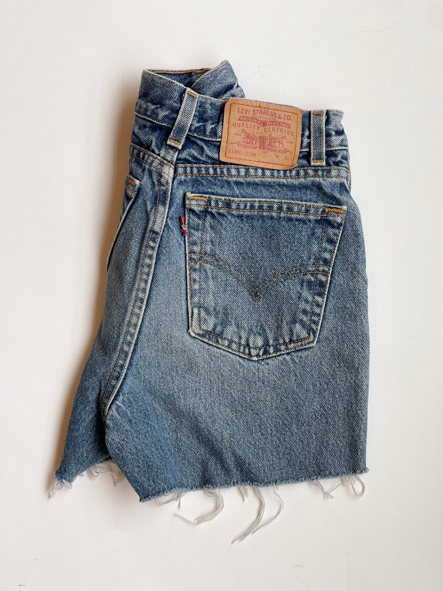 Vintage High-rise Levi's cutoff shorts - 24” W