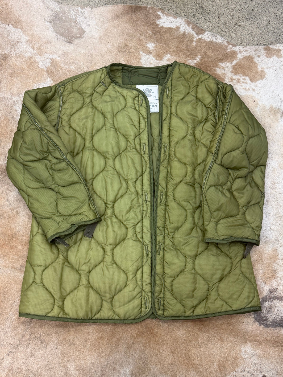 Vintage Military Parka Liner Jacket - XL