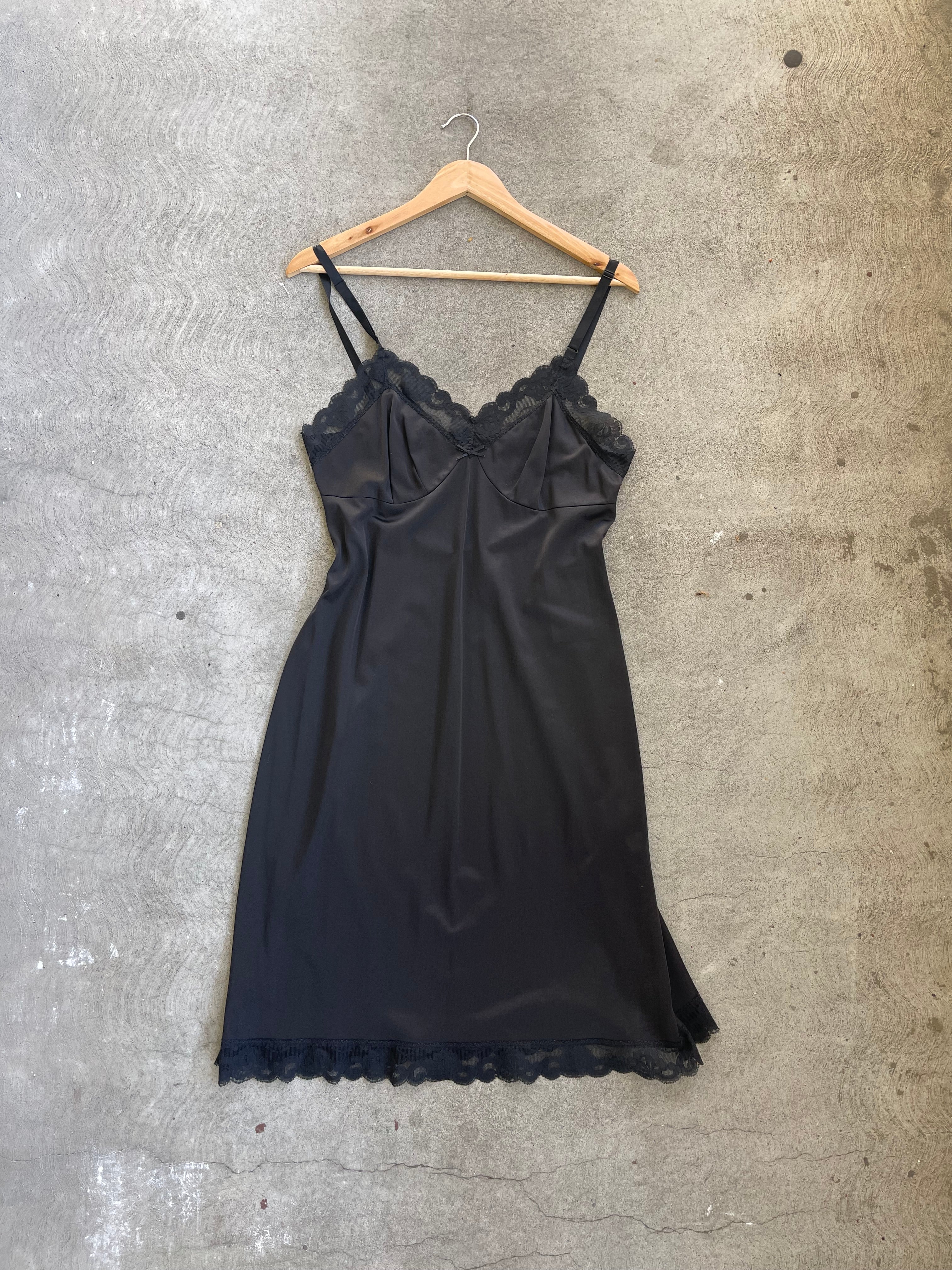 Vintage Slip Dress BLACK 02 - M – blaksands