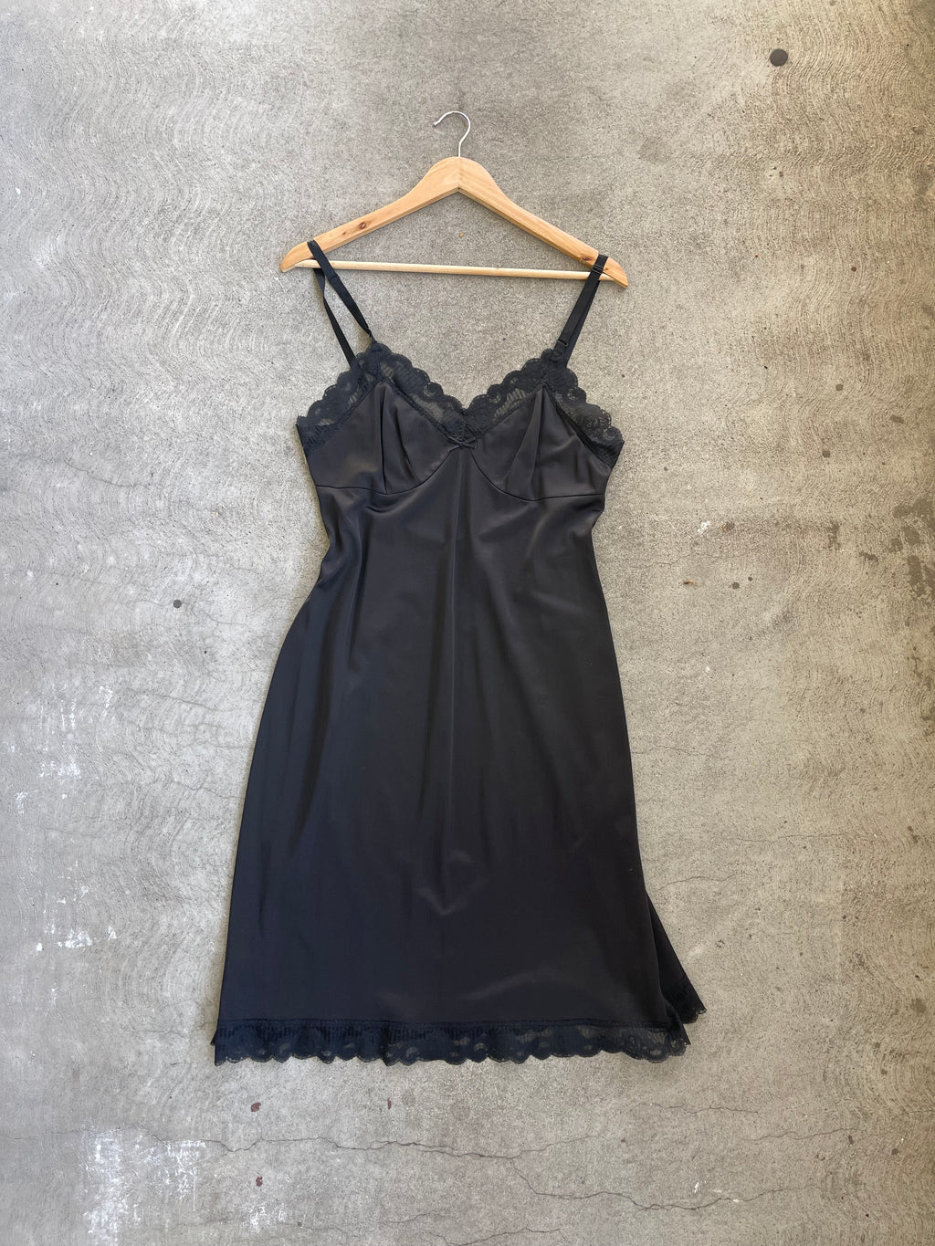 Vintage Slip Dress BLACK 02 - M