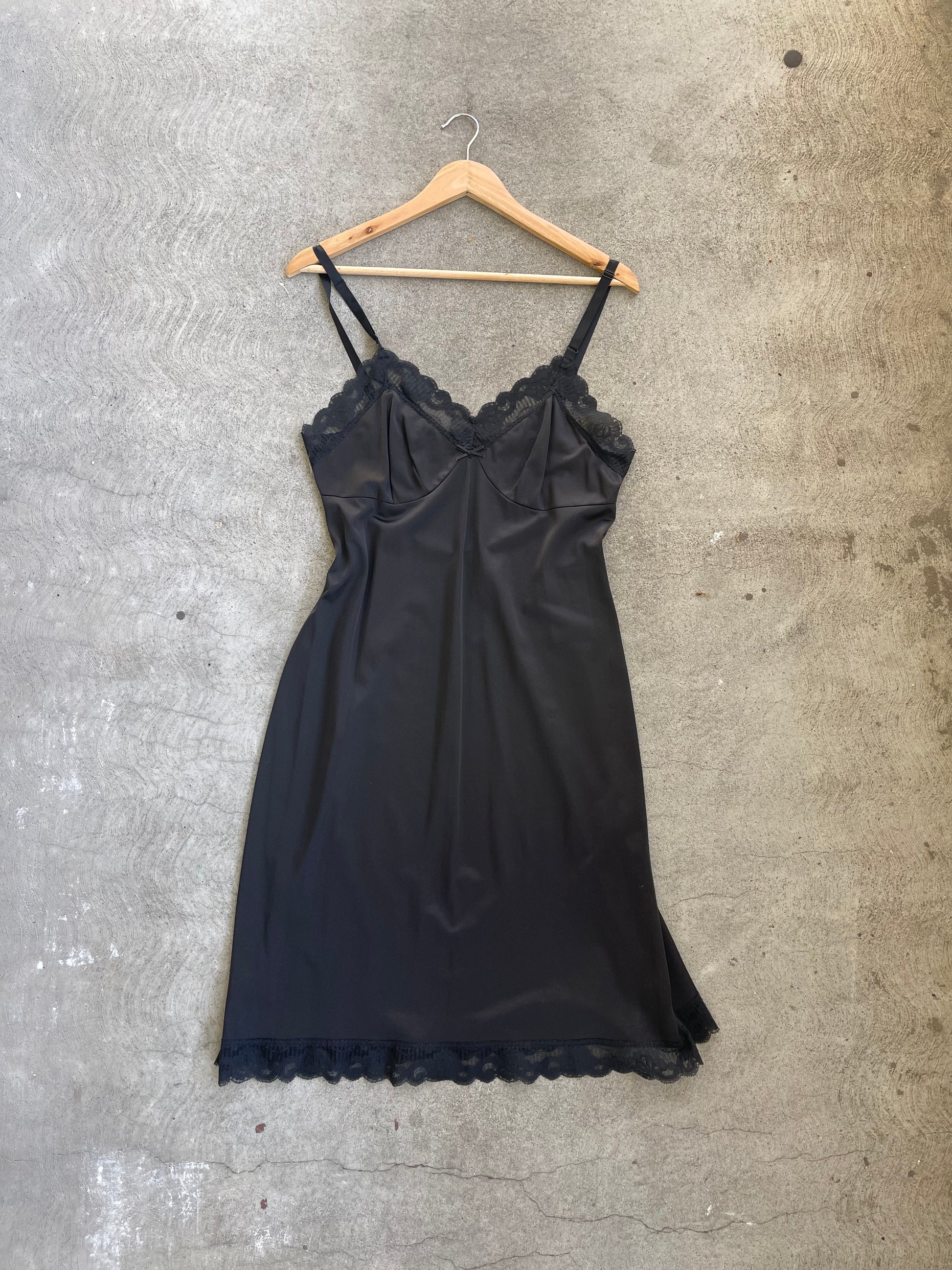Vintage Slip Dress BLACK 02 - M