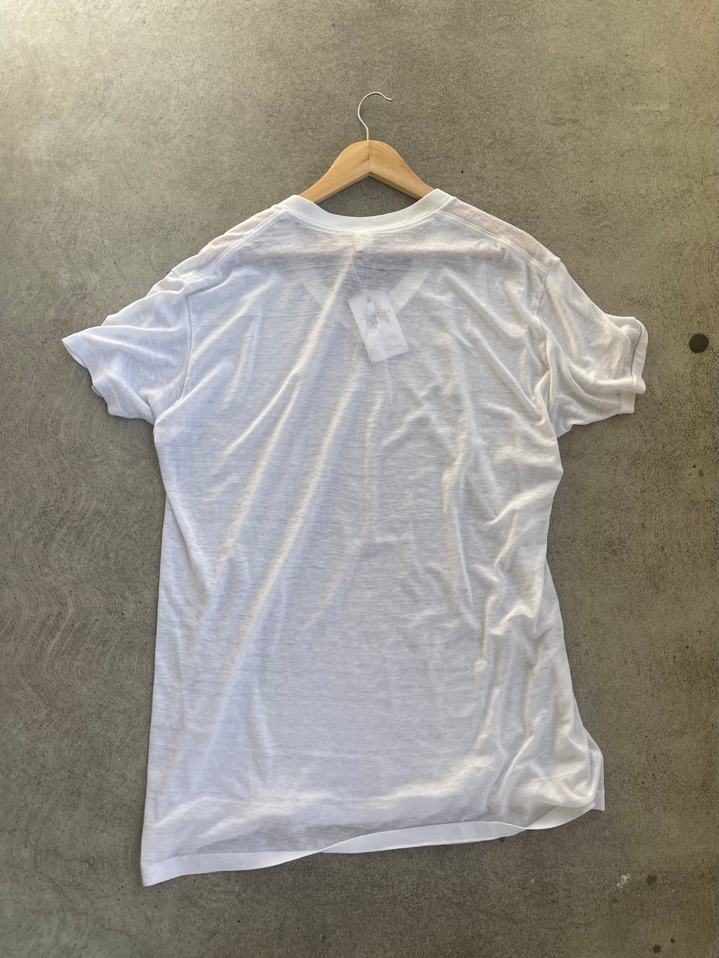 Vintage Paper Thin V-Neck Tee - OS