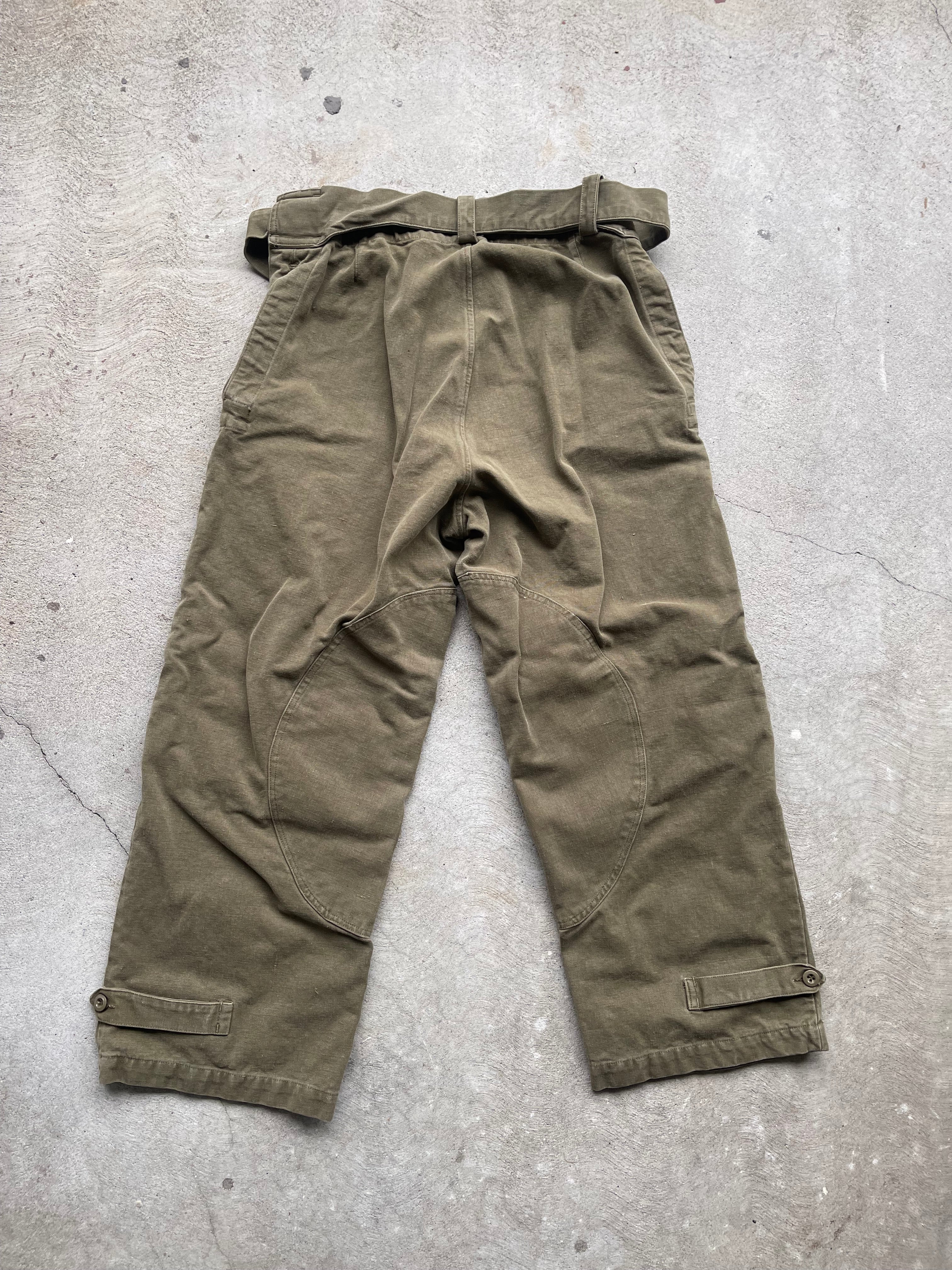 Vintage 30s/40s era French Military Motorcycle Pants 01 - M