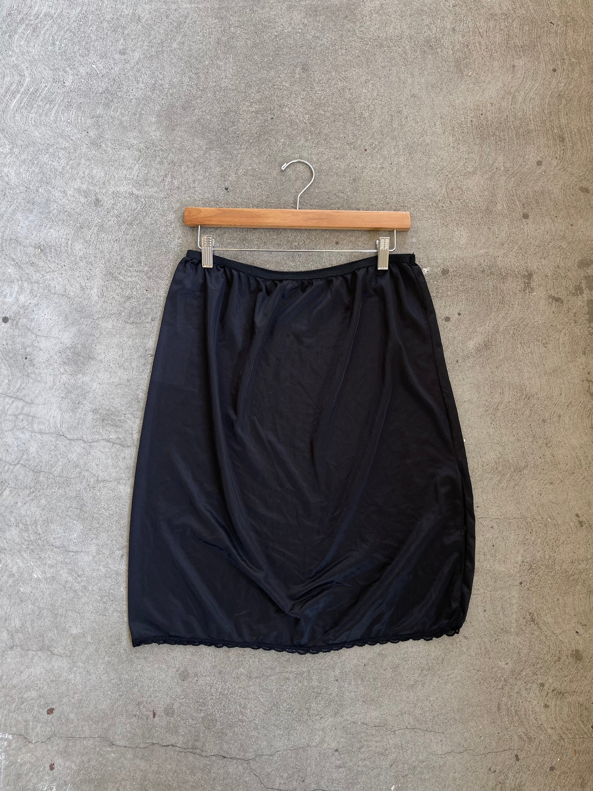Vintage Slip Skirt BLACK - M/L