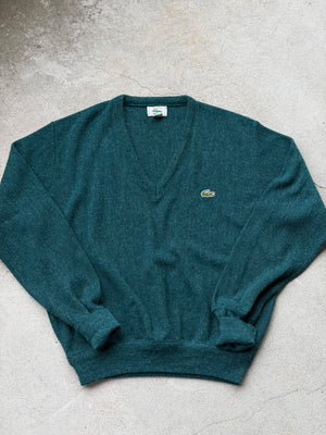 Vintage Dad Sweater in HEATHERED GREEN -M