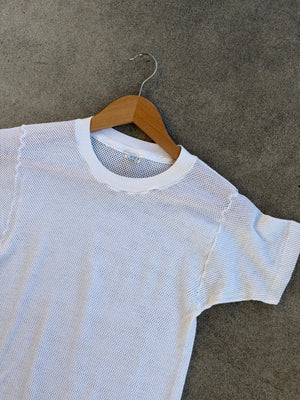Vintage Mesh Tee WHITE - S