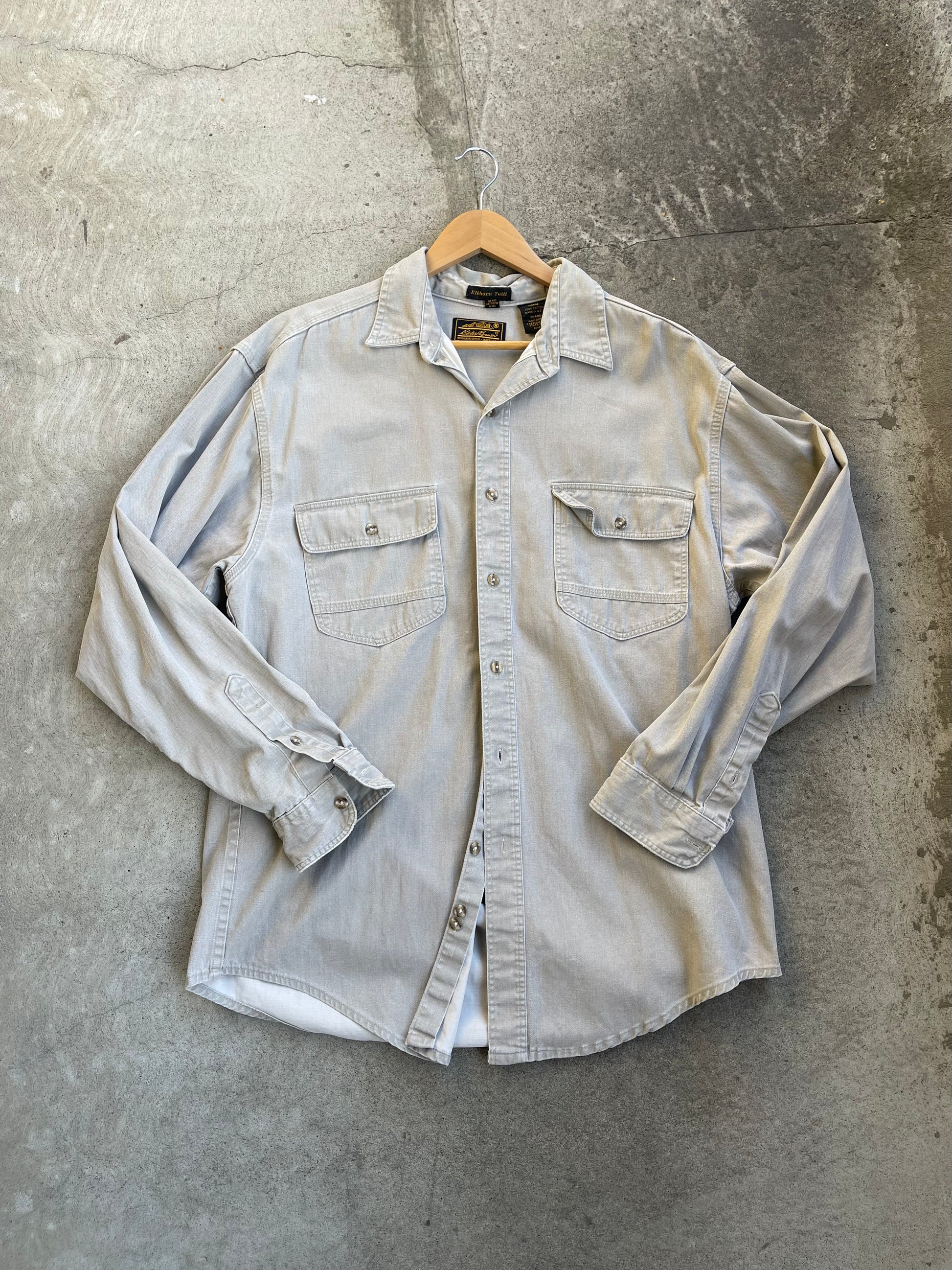 Vintage Eddie Bauer Cotton Twill Butto Up - L/XL
