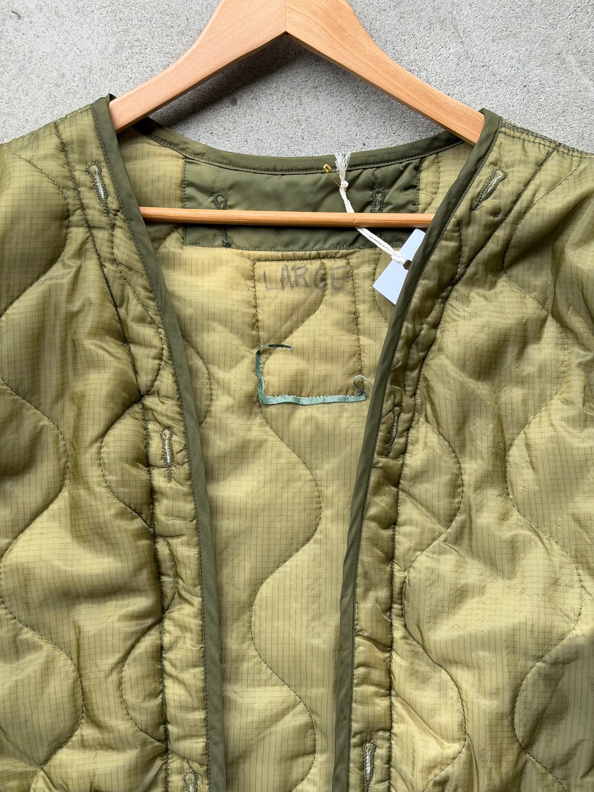 Vintage Military Parka Liner Jacket - XL