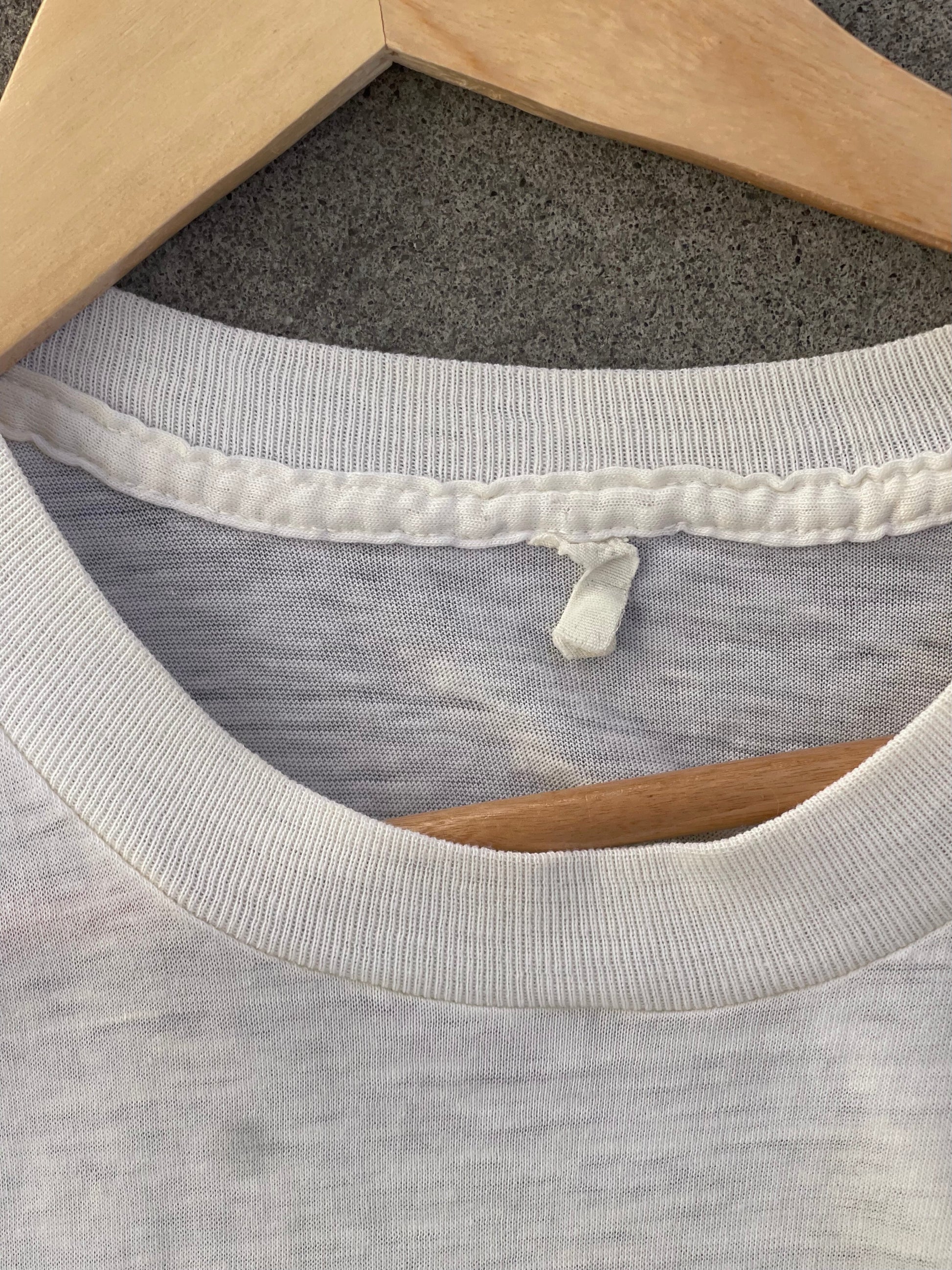 Vintage Paper Thin Crew Neck - PALE CREAM - S