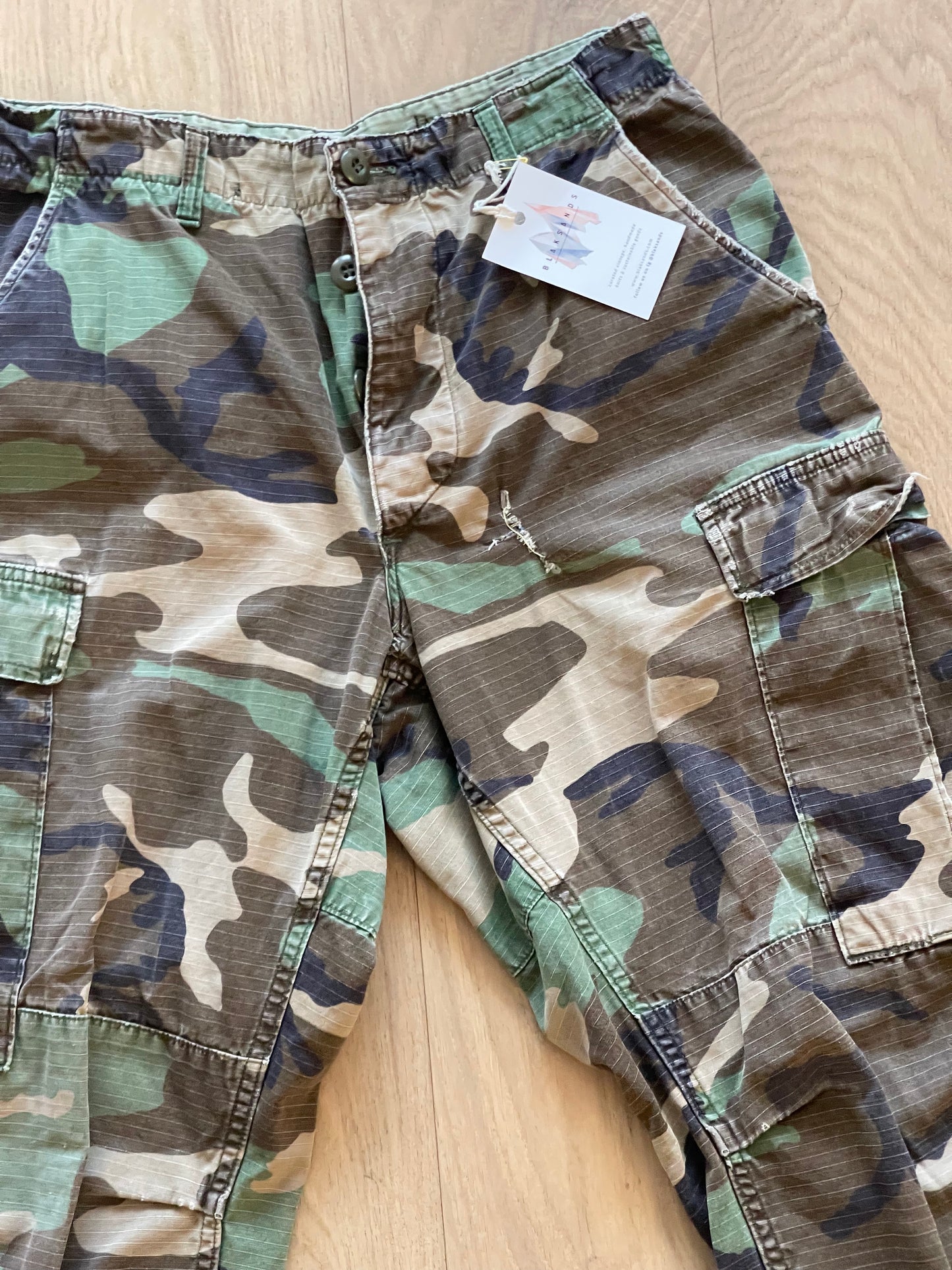 Vintage Camo Cargo Pants - S/M 24-30" W