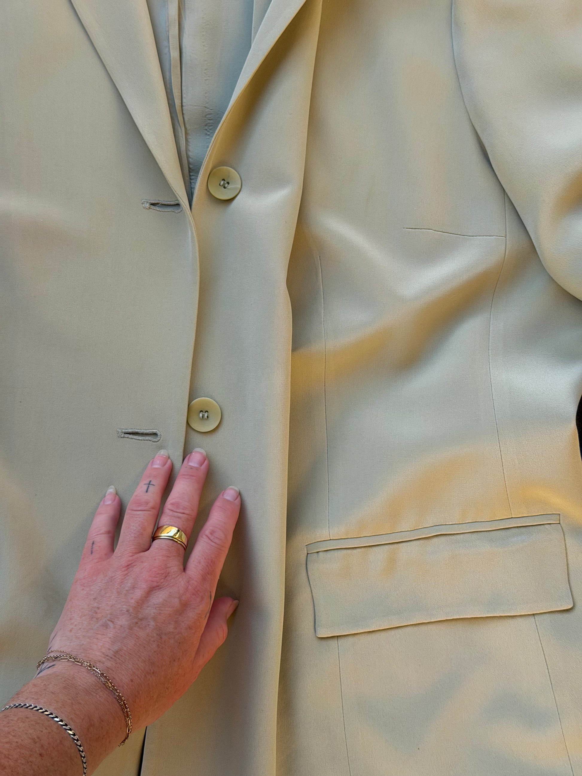 Vintage Silk Blazer - XL
