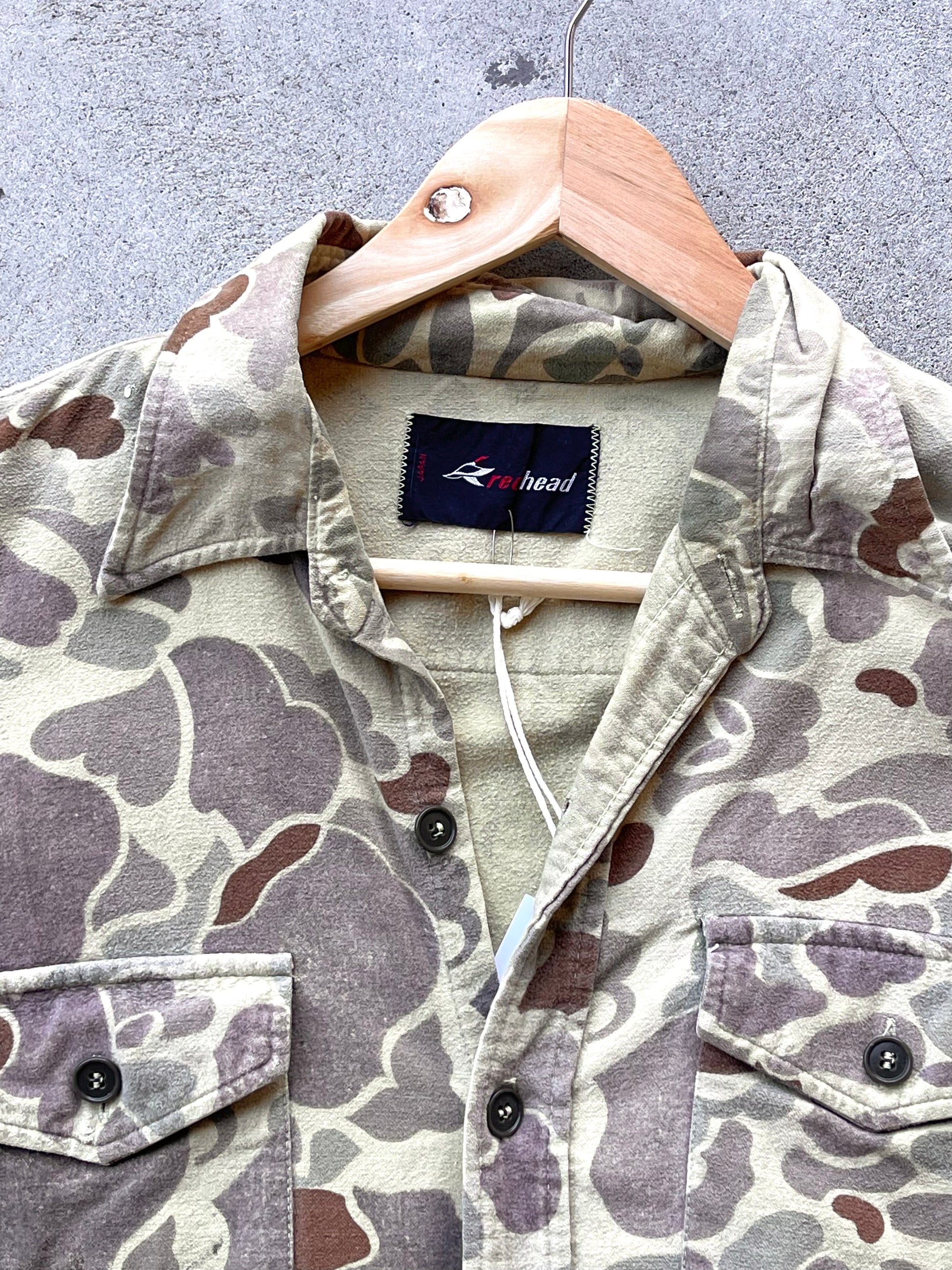 Vintage Sunfaded Camo Chamois Shirt - M/L