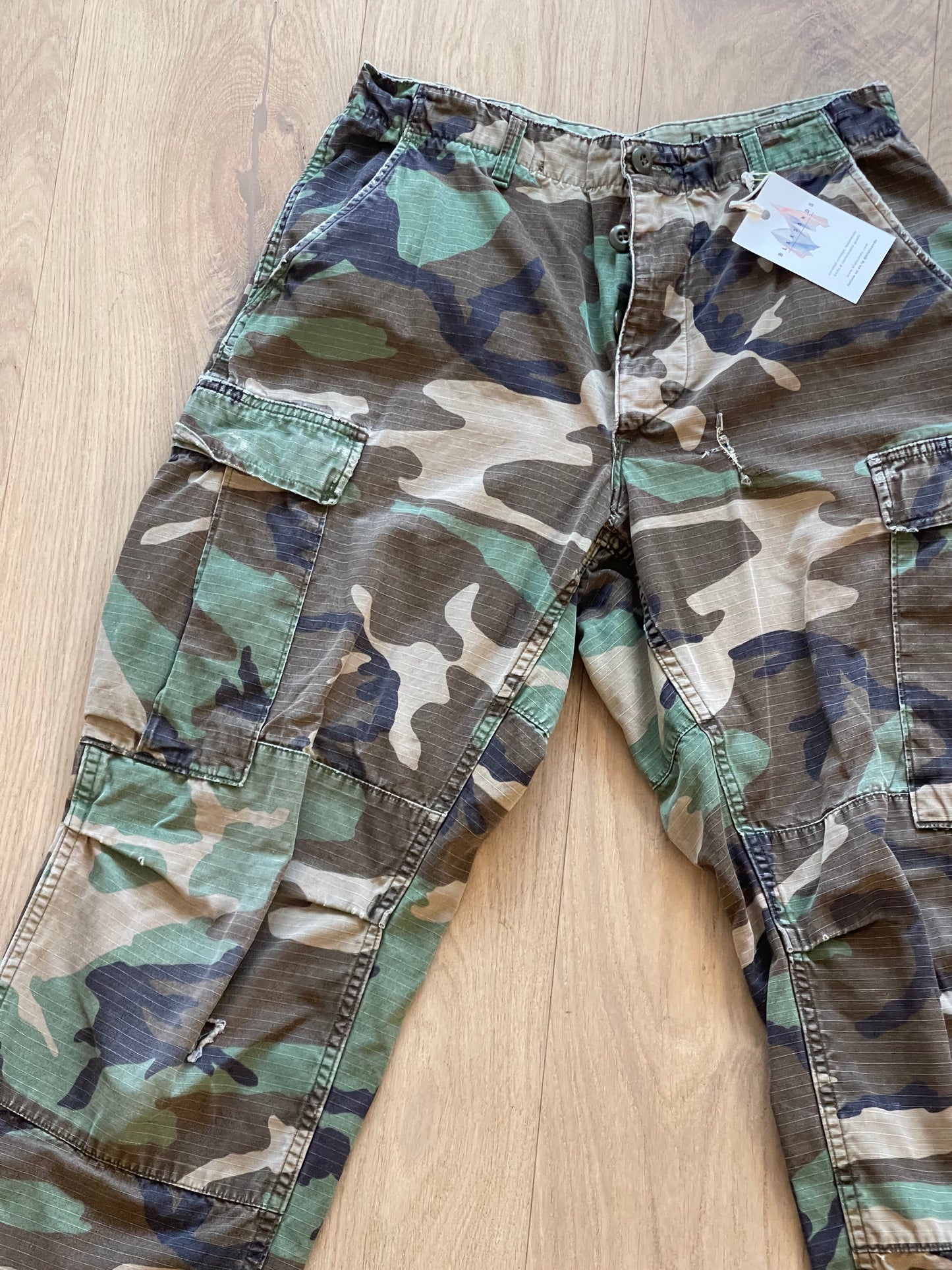 Vintage Camo Cargo Pants - S/M 24-30" W