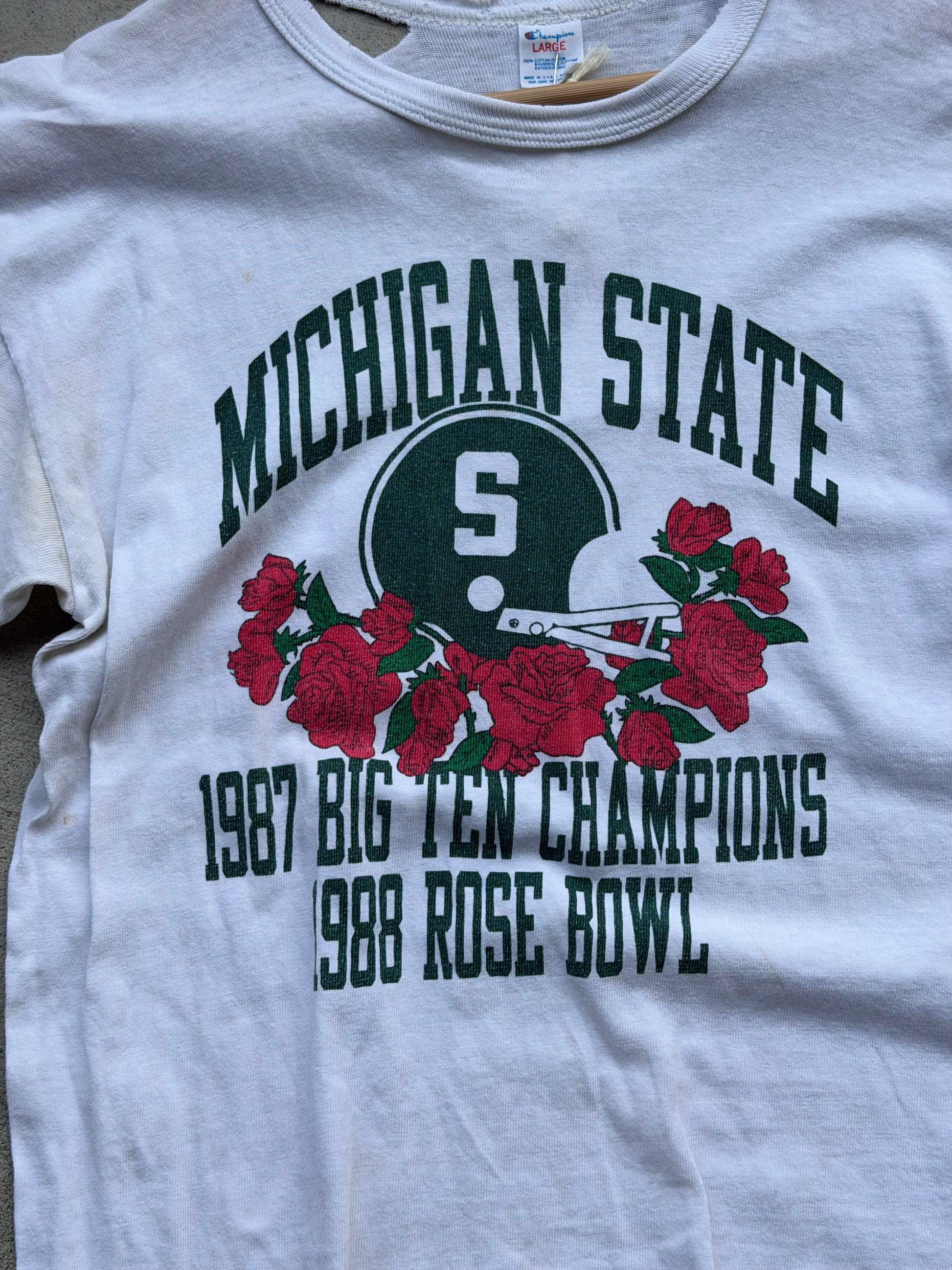 Vintage 1988 Michigan Rose Bowl Tee - M