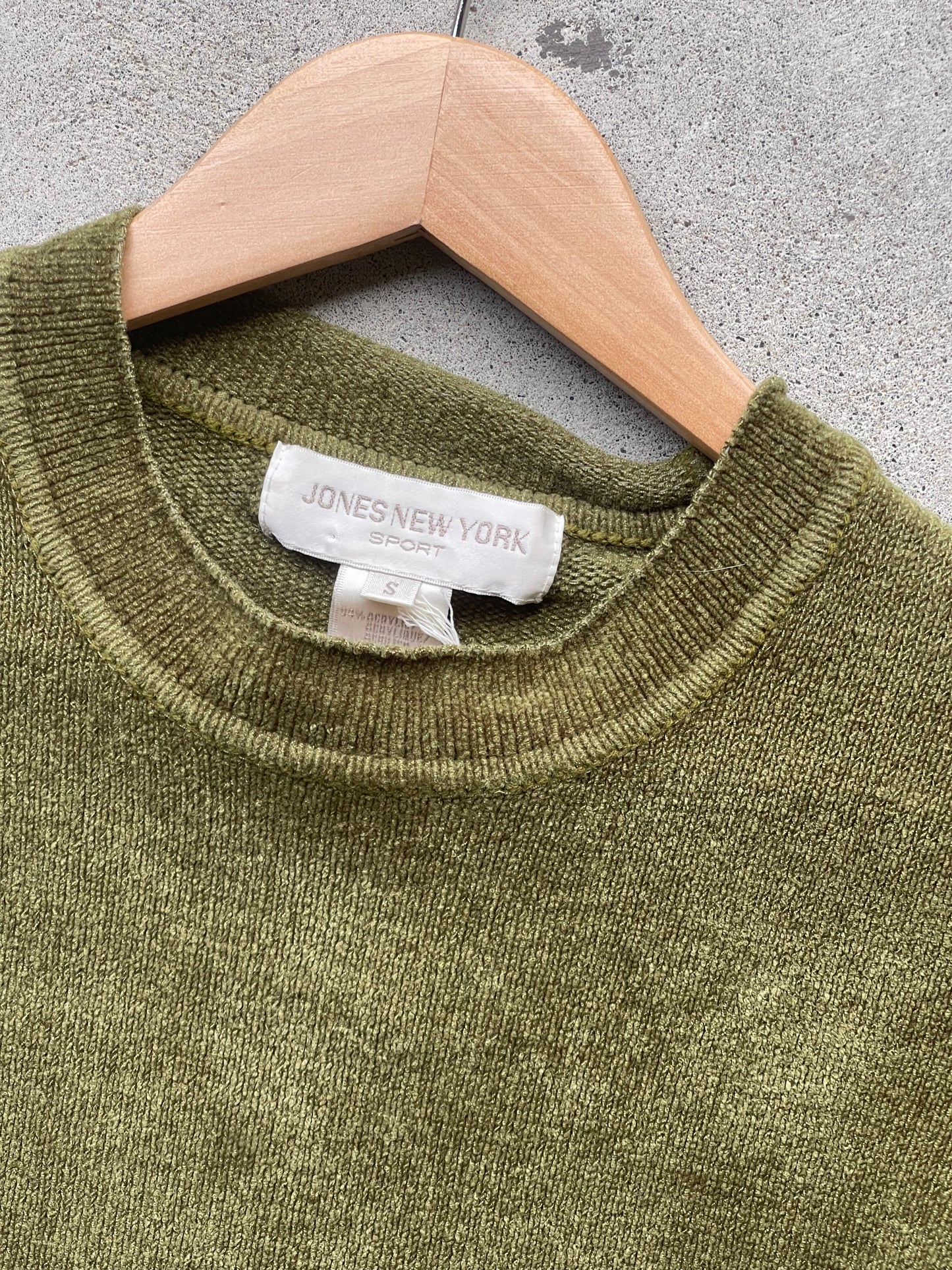 Vintage Green Knit Top - S