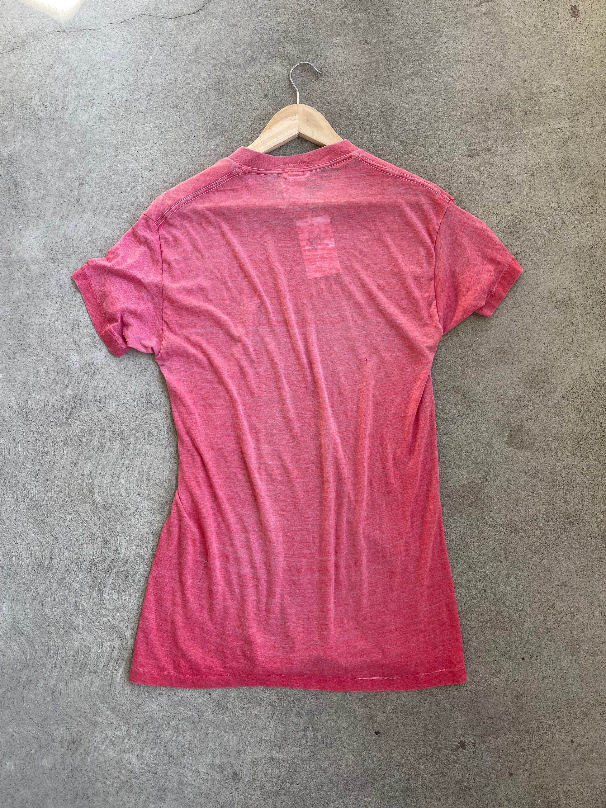 Vintage Paper Thin Crew Neck Tee RED - S