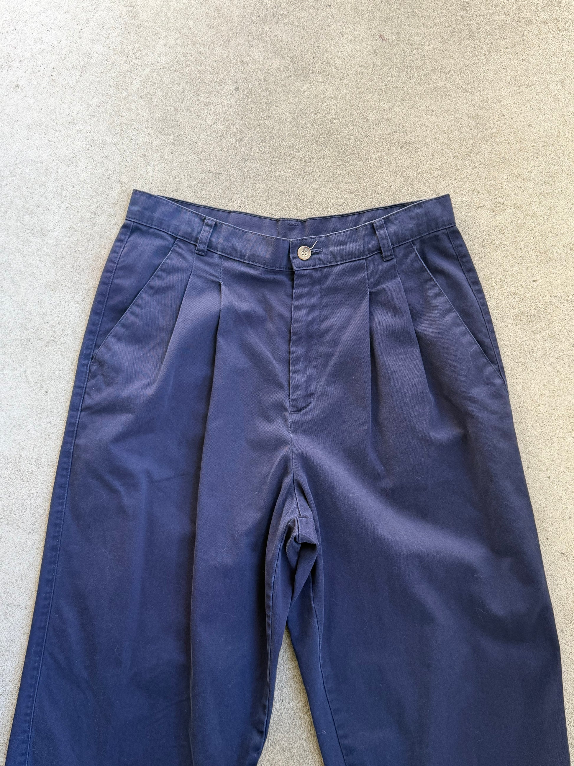 Vintage Navy Chinos - 28" W