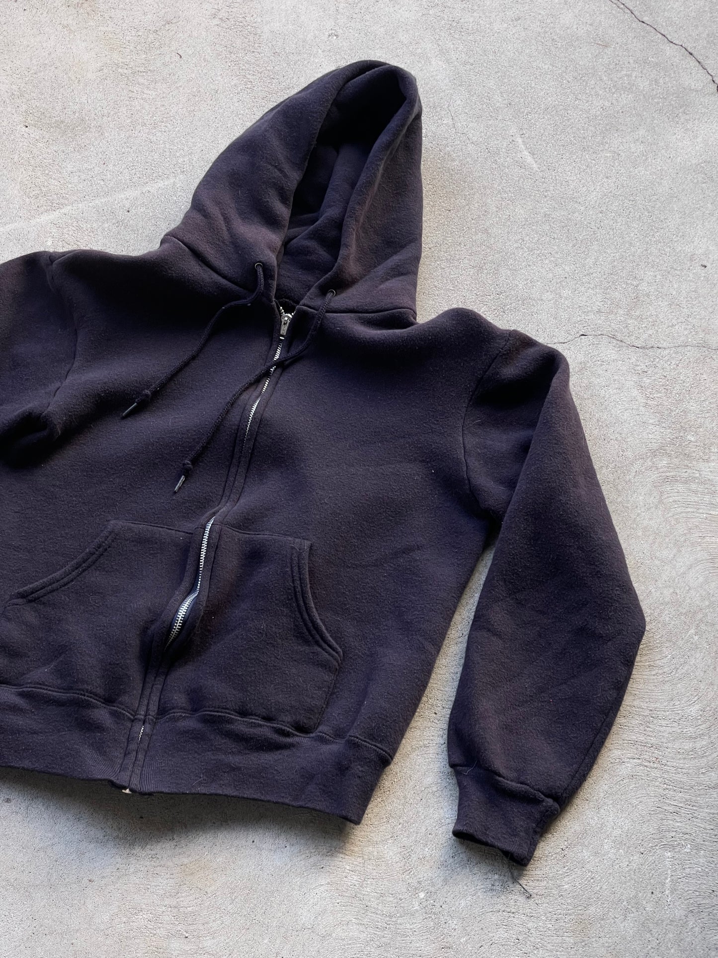 Vintage Hoodie in NAVY/BLACK - S/M