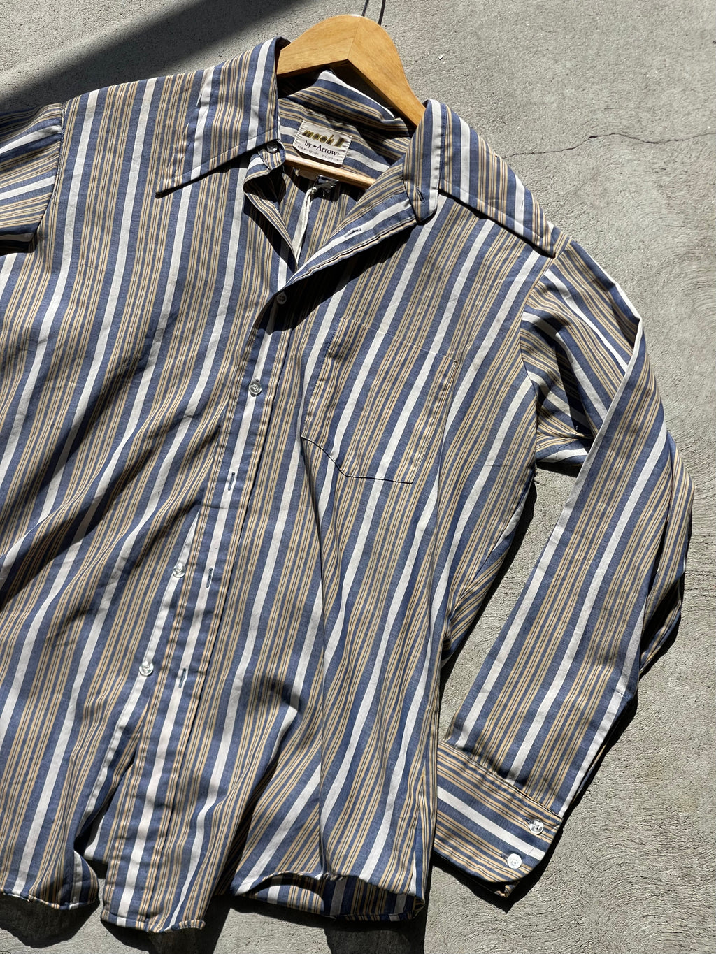 Vintage Stripe Button-Up Shirt - OS