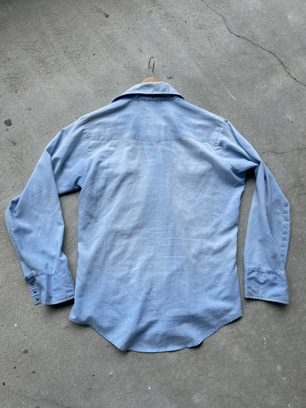Vintage Western Snap Shirt in SKY - L