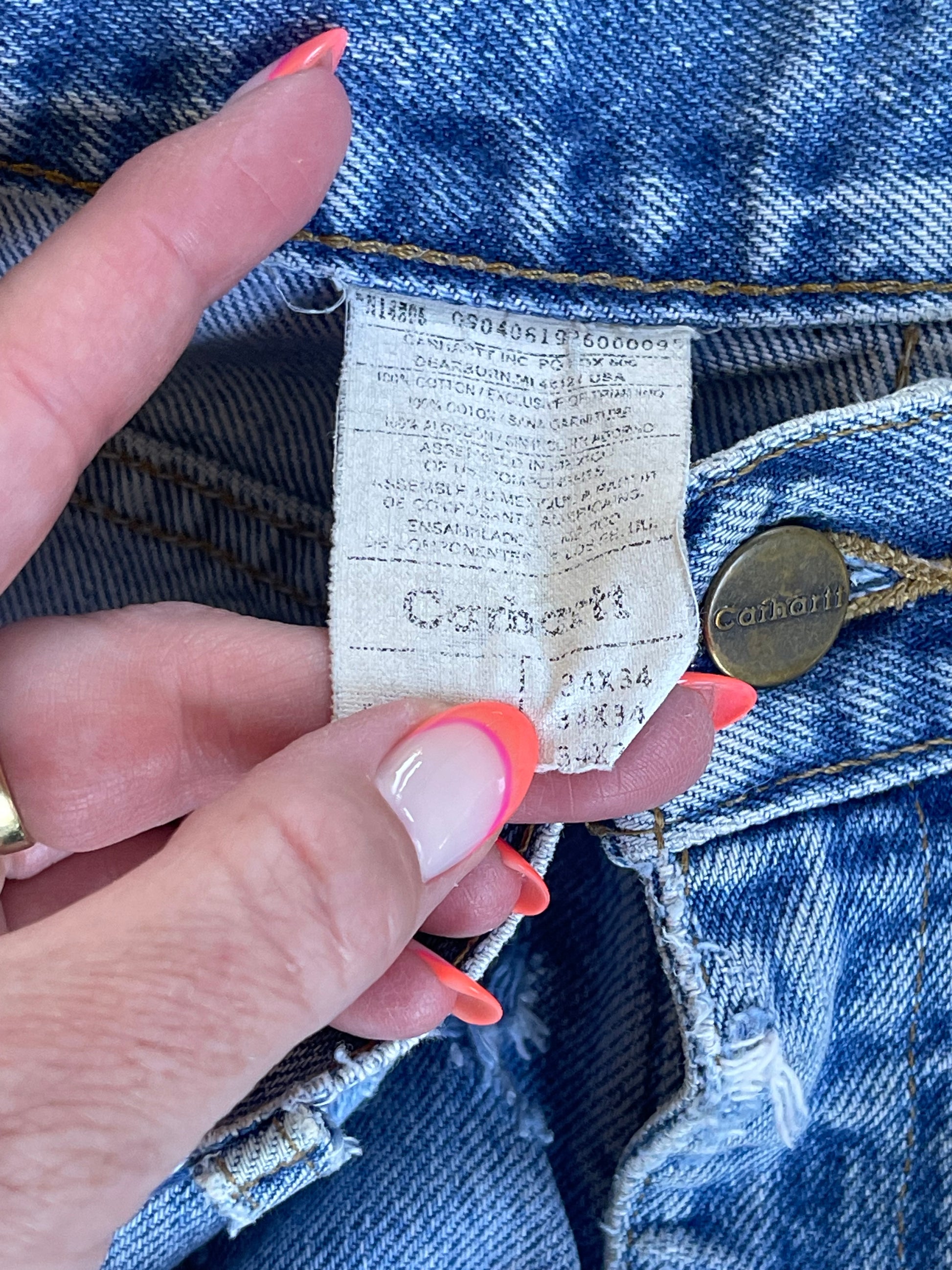Vintage Carhartt Denim Shorts - M
