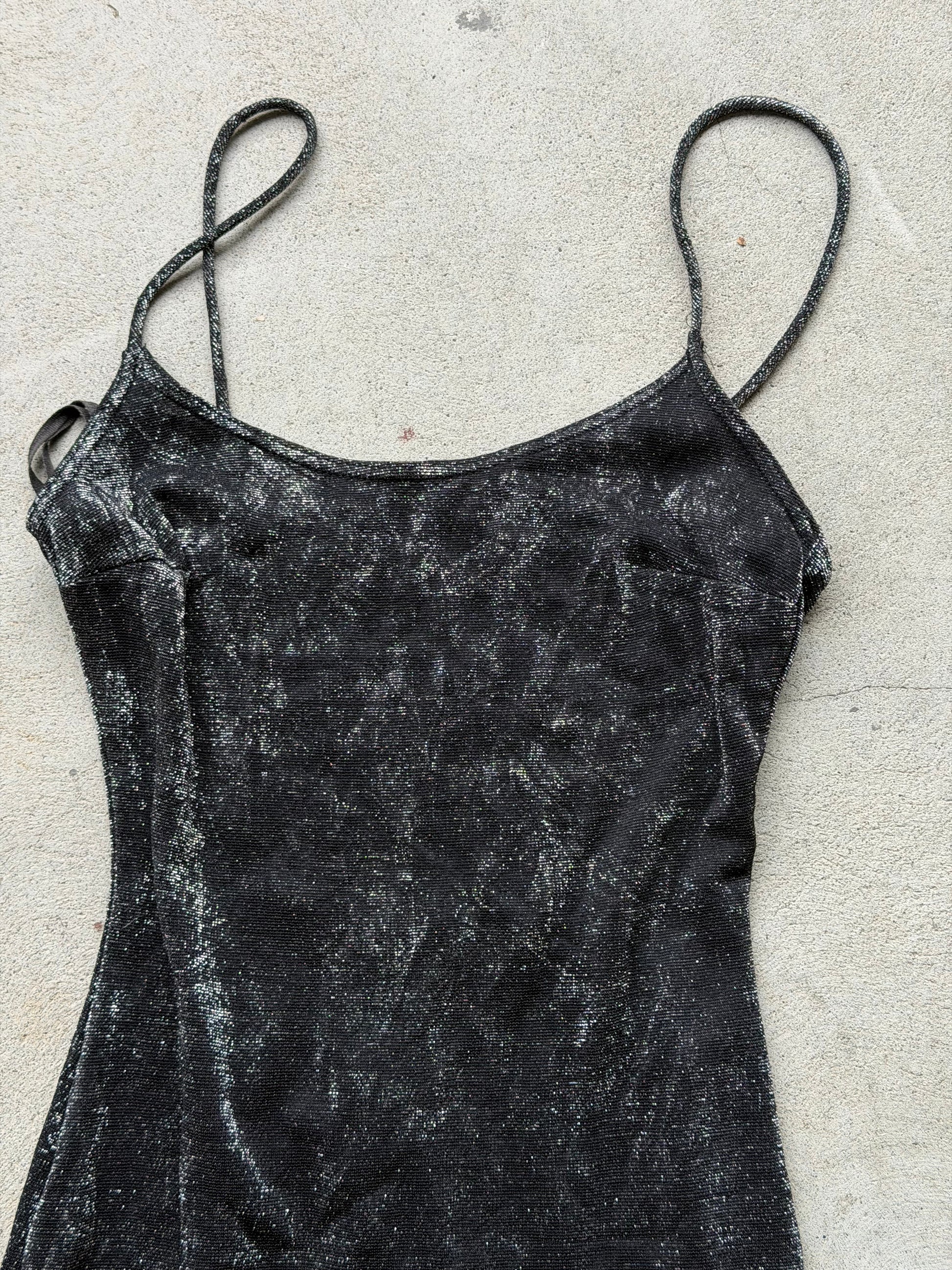 Vintage Sparkle Mini Dress - M