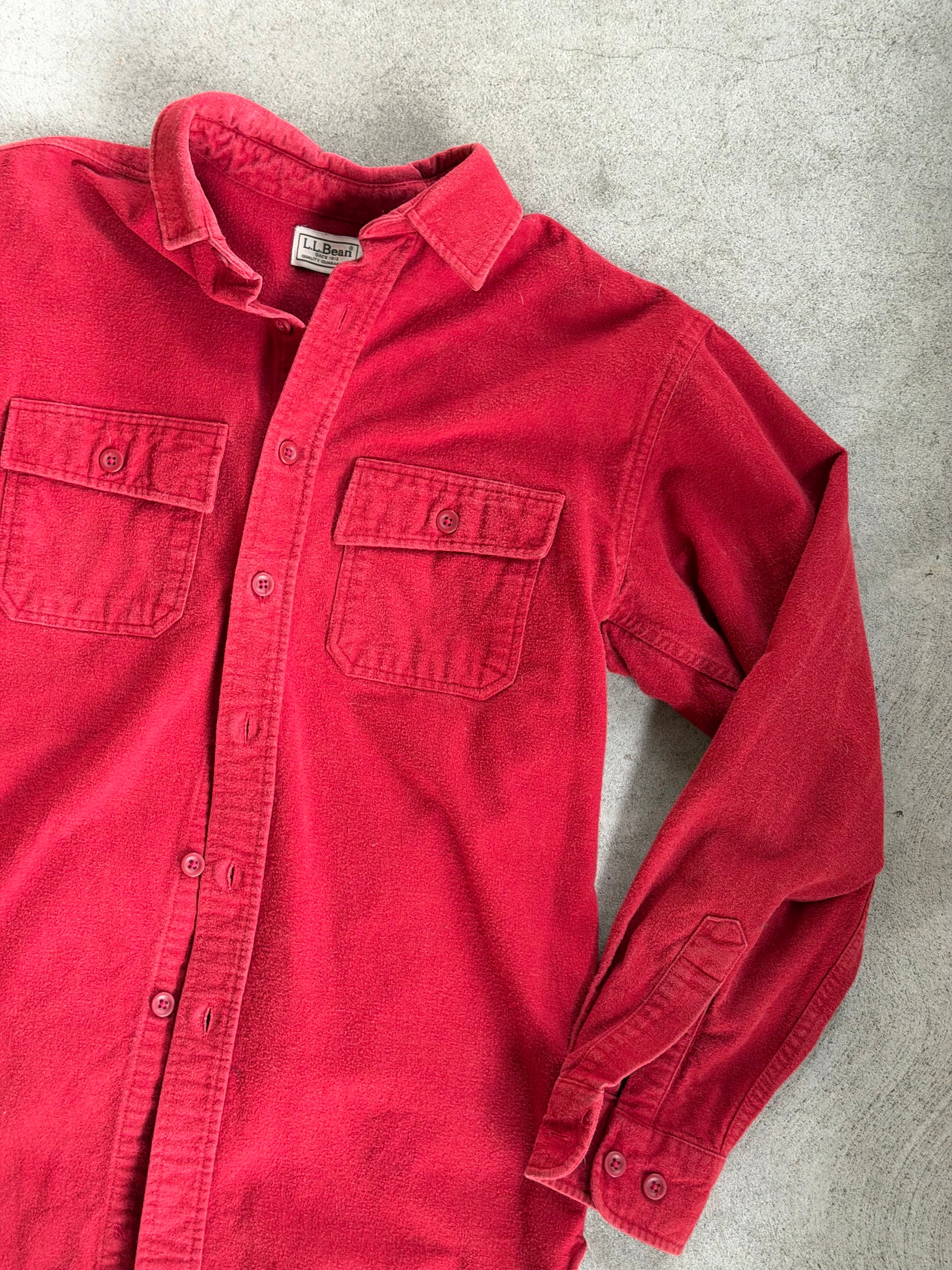 Vintage LLBean Soft Cotton Chamois Shirt ( RUST ) - S