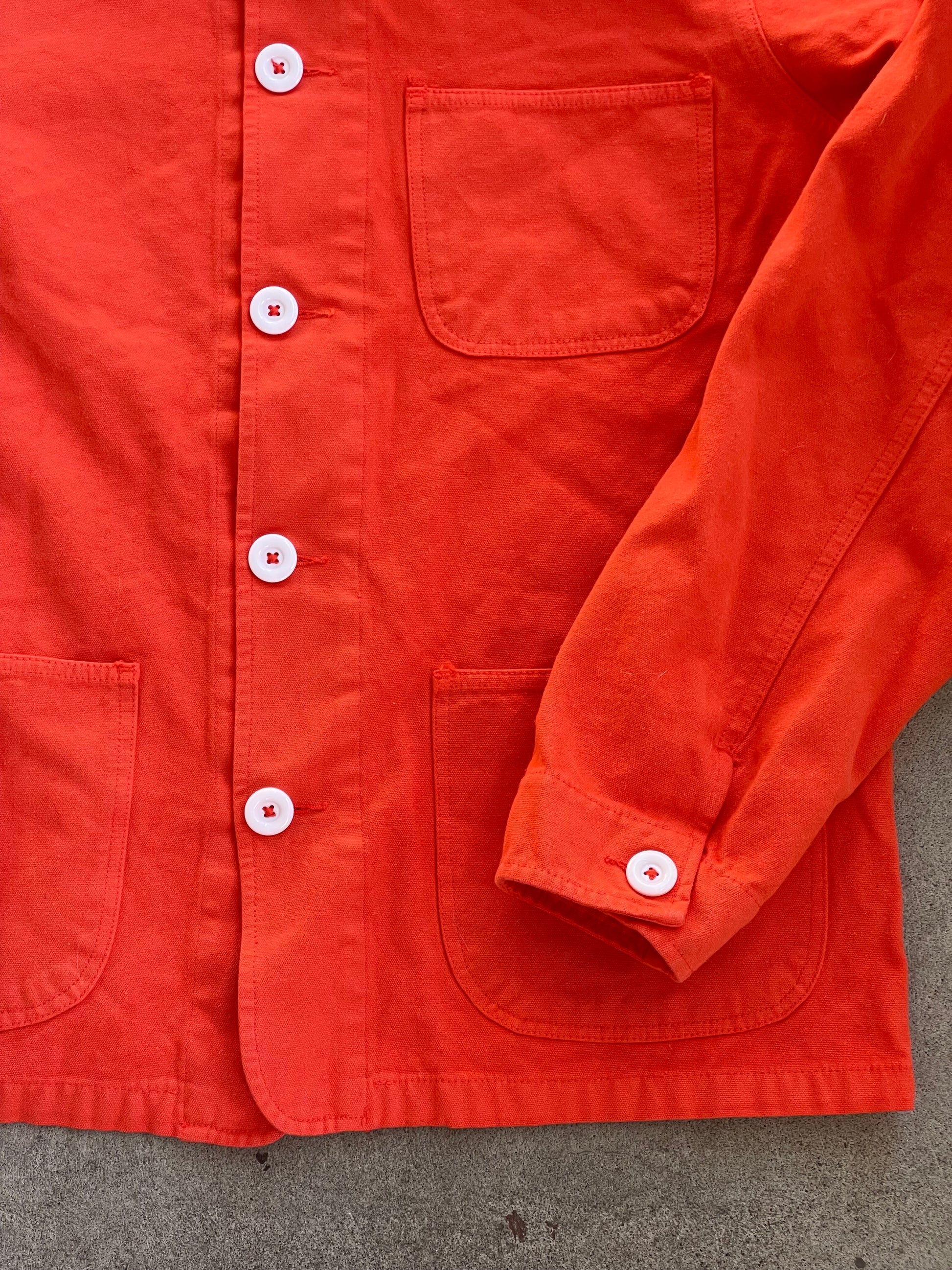 Overdyed Chore Coat in TOMATO - ( select size )