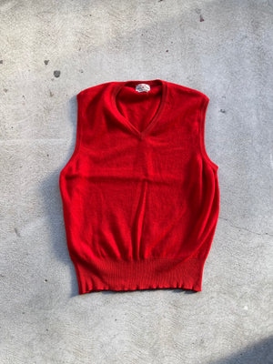 Vintage Cashmere Sweater Vest RED - S/M