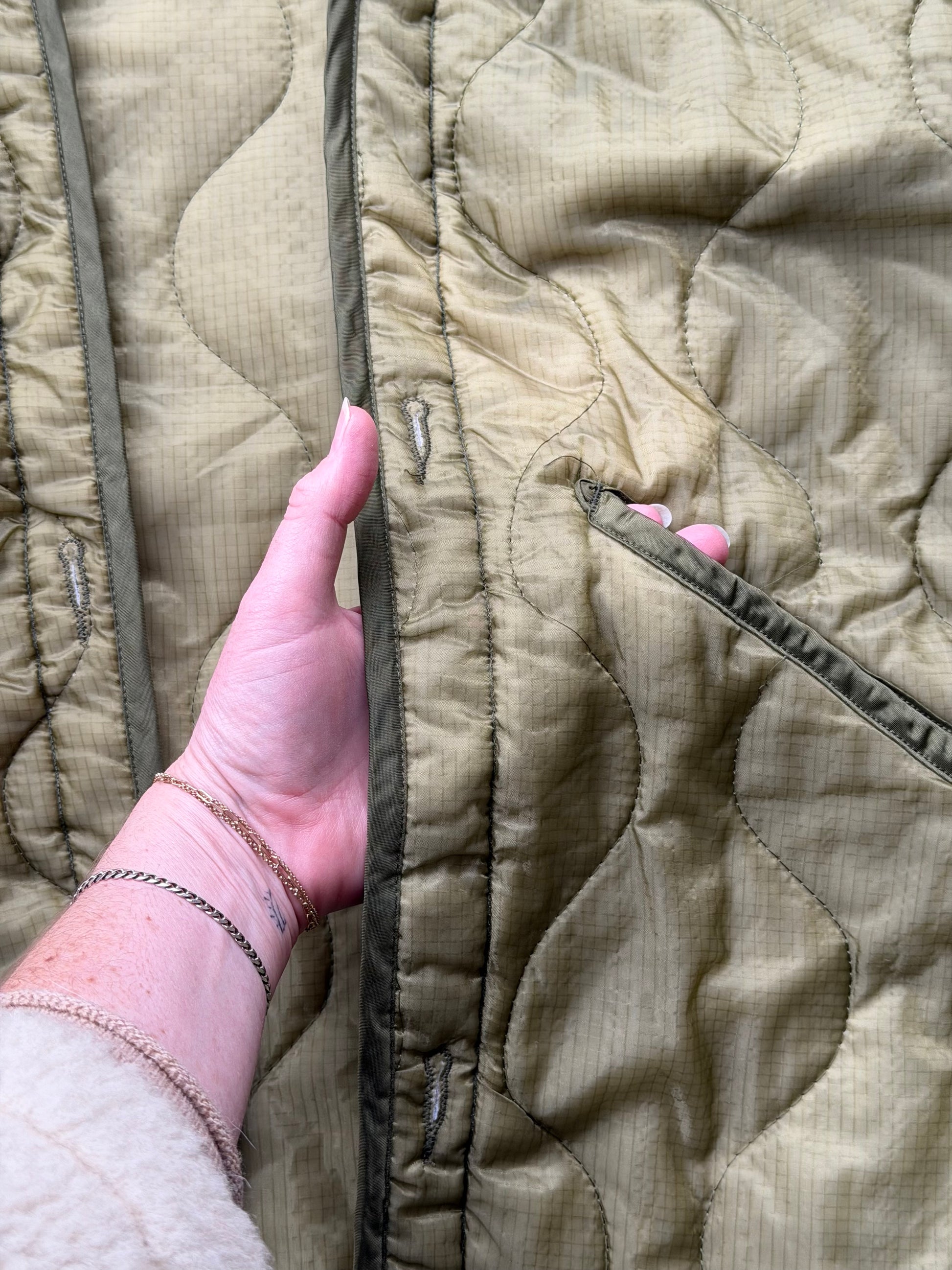 Vintage Military Parka Liner Jacket - XL