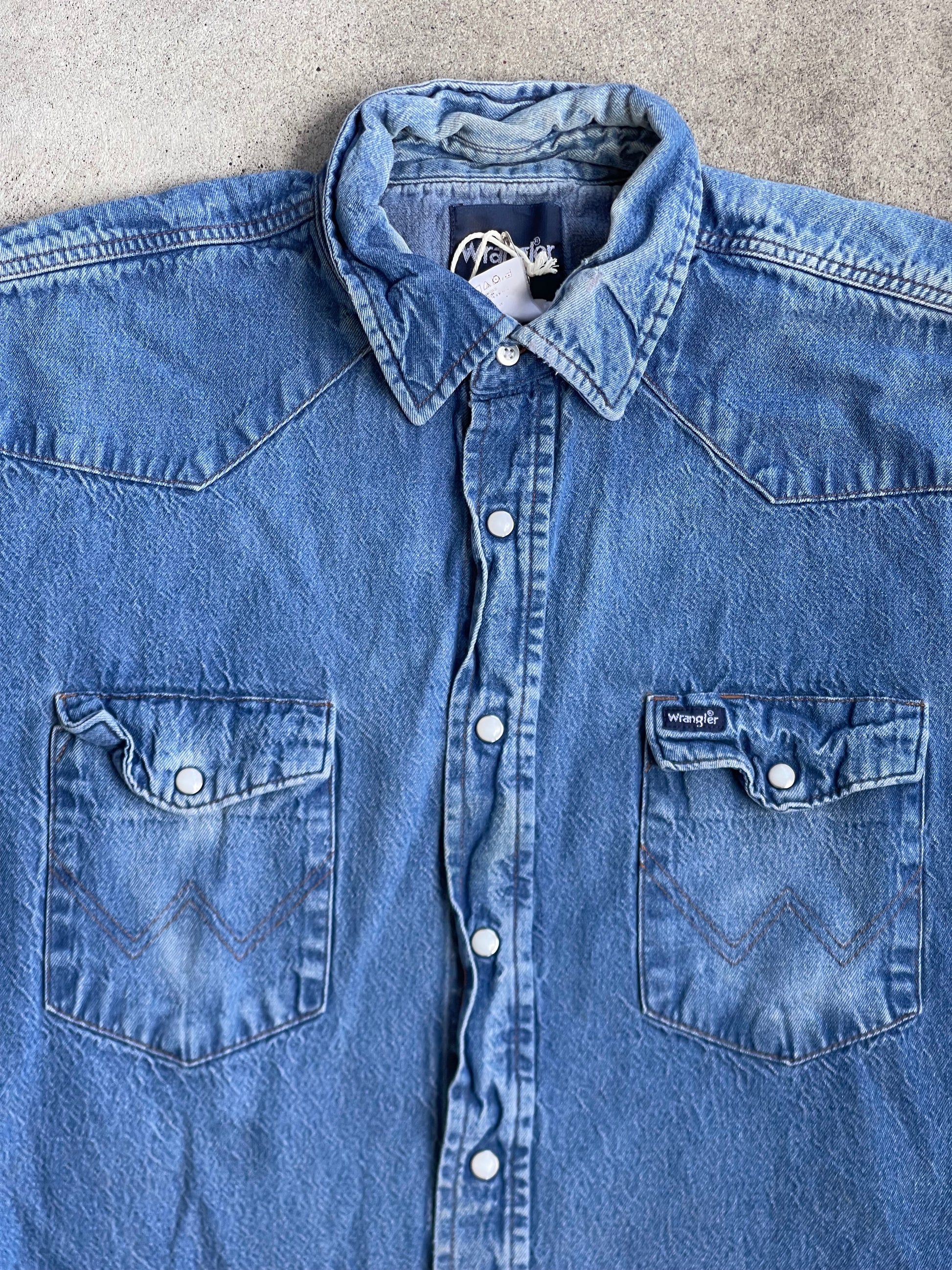 Vintage Wrangler Snap Chambray - XL