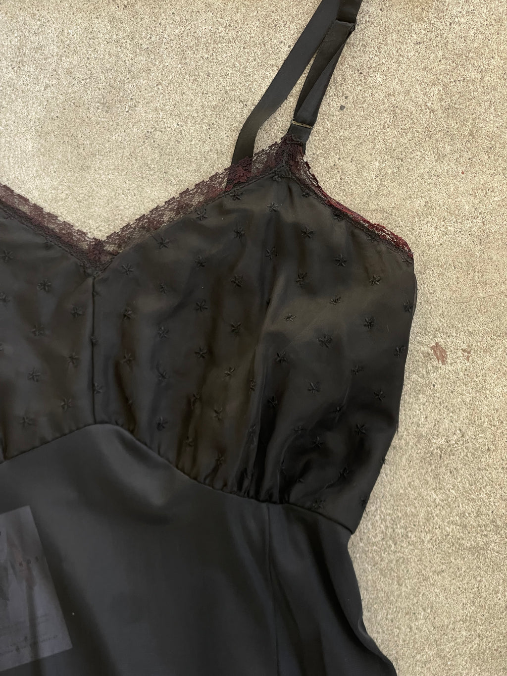 Vintage Slip Dress BLACK 03 - S