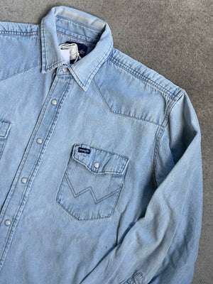 Vintage Wrangler Snap Chambray - XL