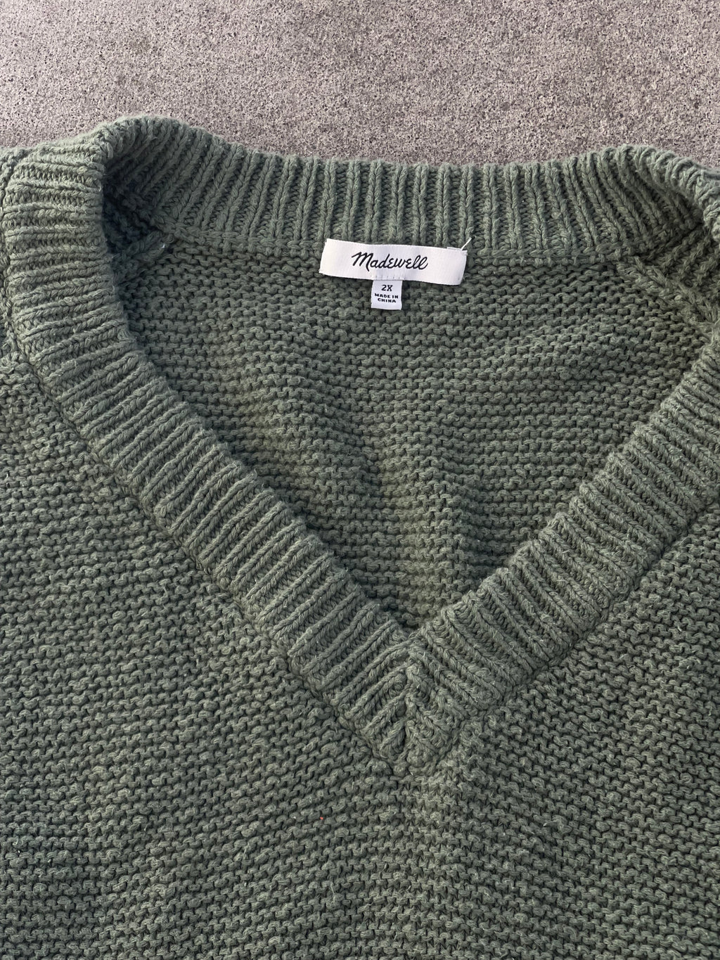 Preloved Overdyed Madwell Cotton Sweater - OS