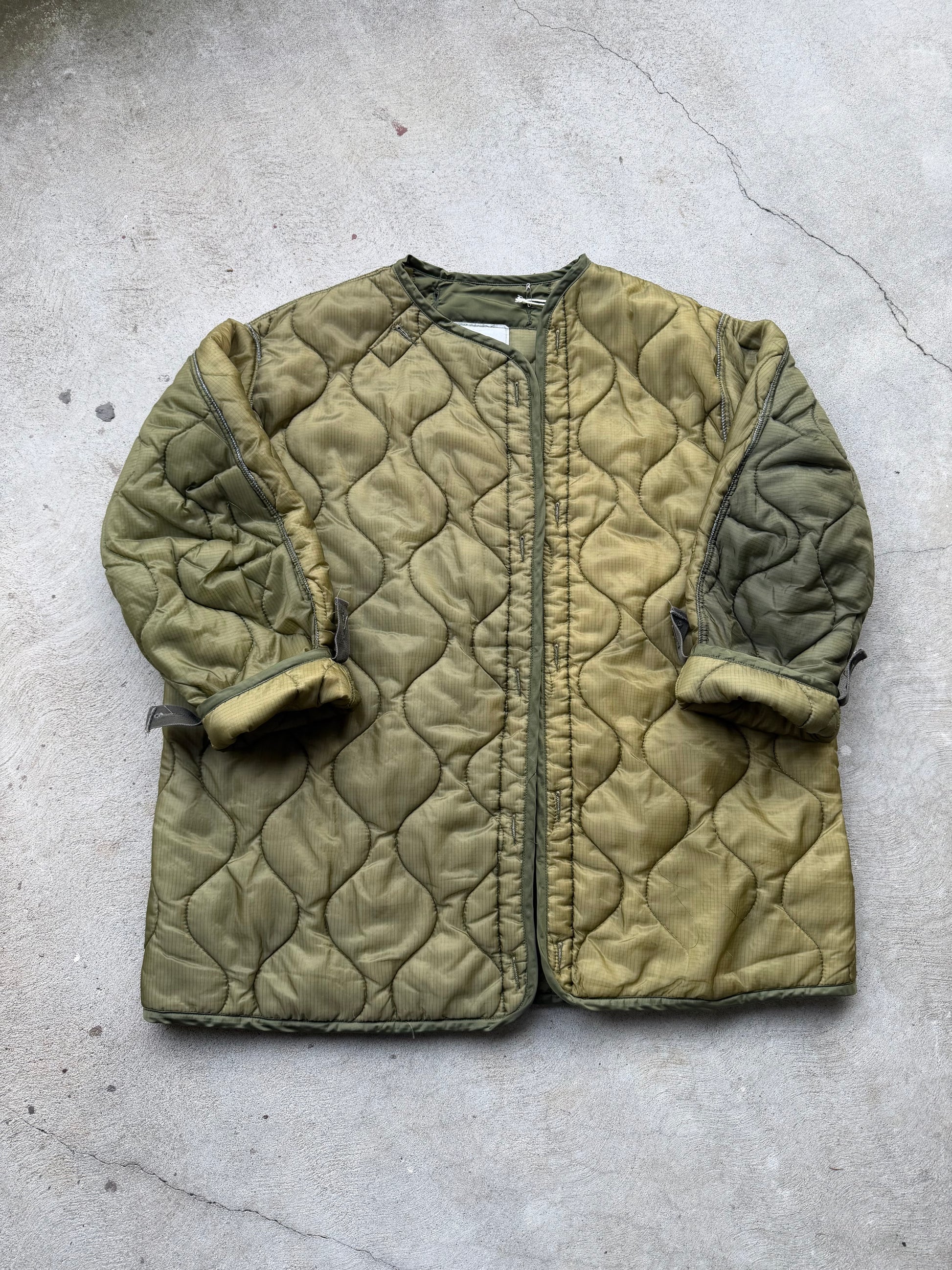 Vintage Military Parka Liner Jacket - L