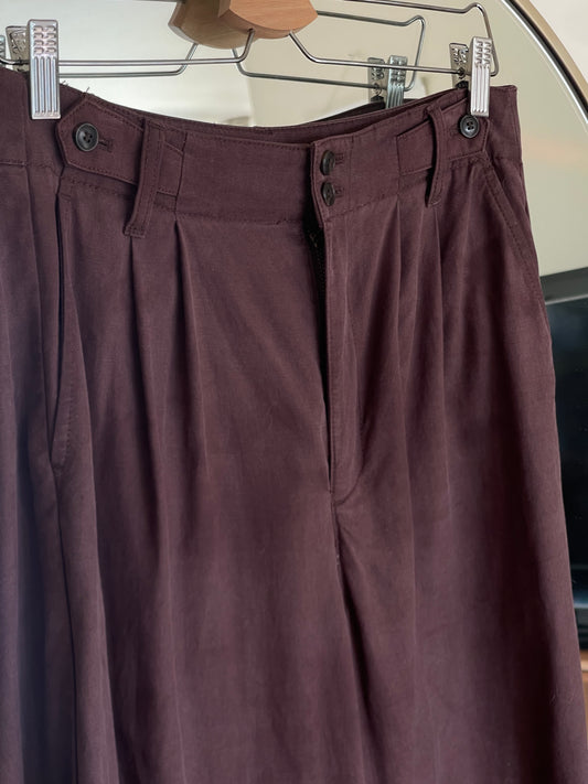 Pre-loved Madewell Harlow Trousers ( Brown ) - Size 8