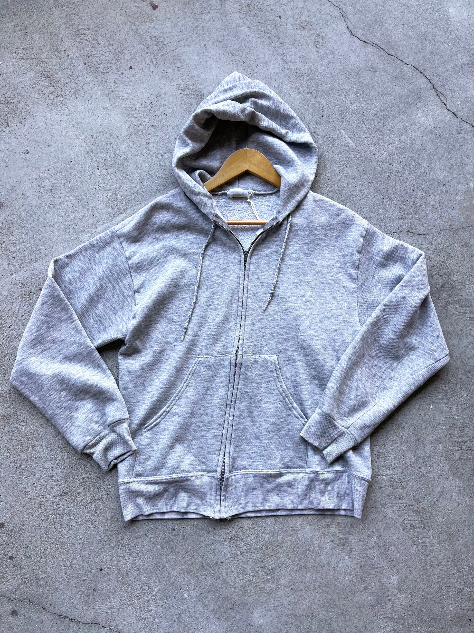 Vintage Zip-up Hoodie in Grey ( S/M )