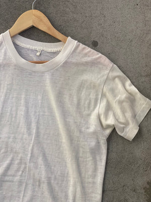 Vintage Paper Thin Crew Neck - PALE CREAM - S
