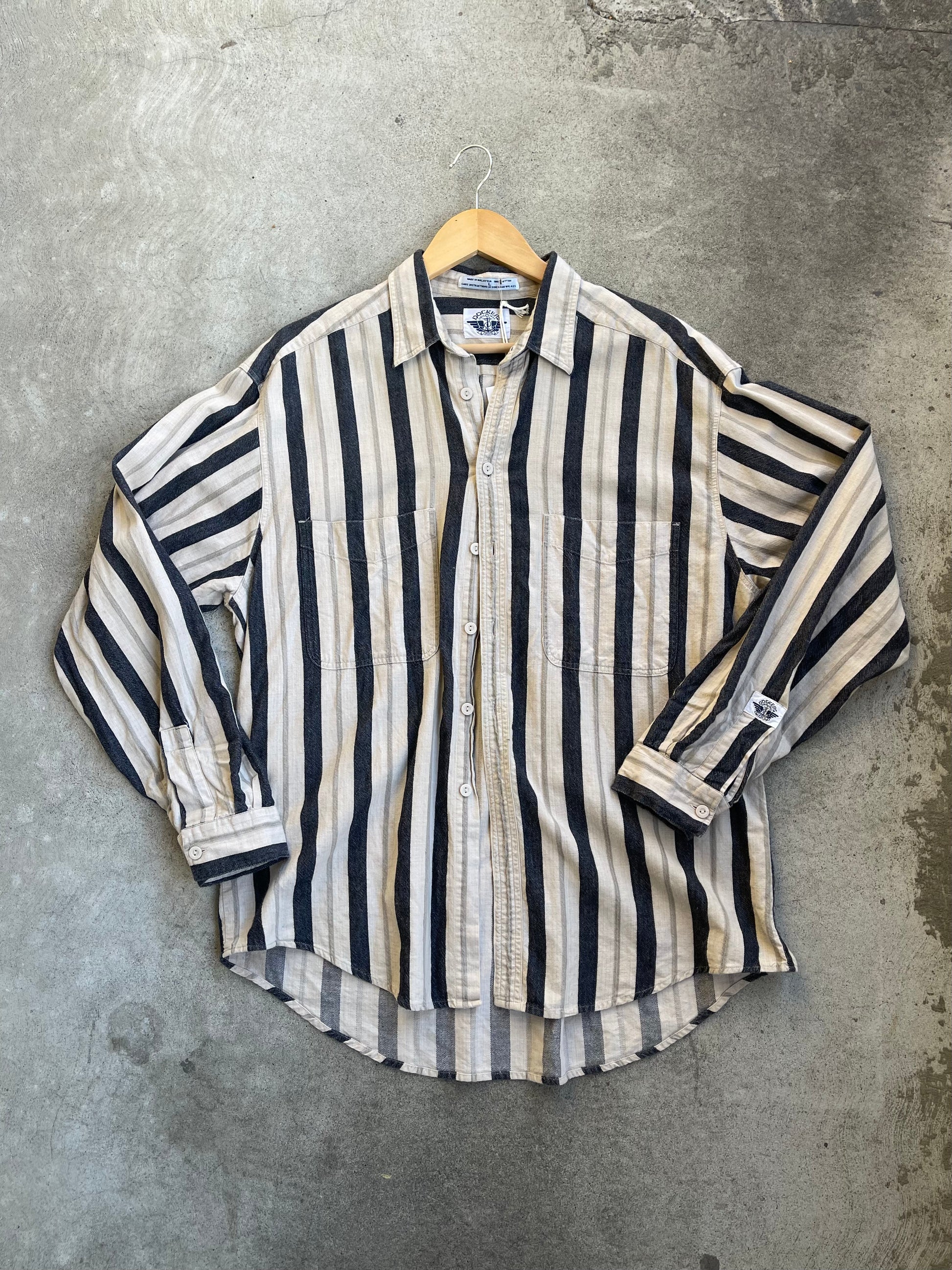 Vintage Stripe Button Up ( STRIPE ) - L/XL