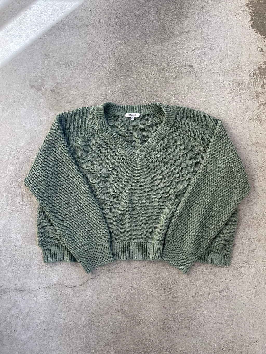 Preloved Overdyed Madwell Cotton Sweater - OS