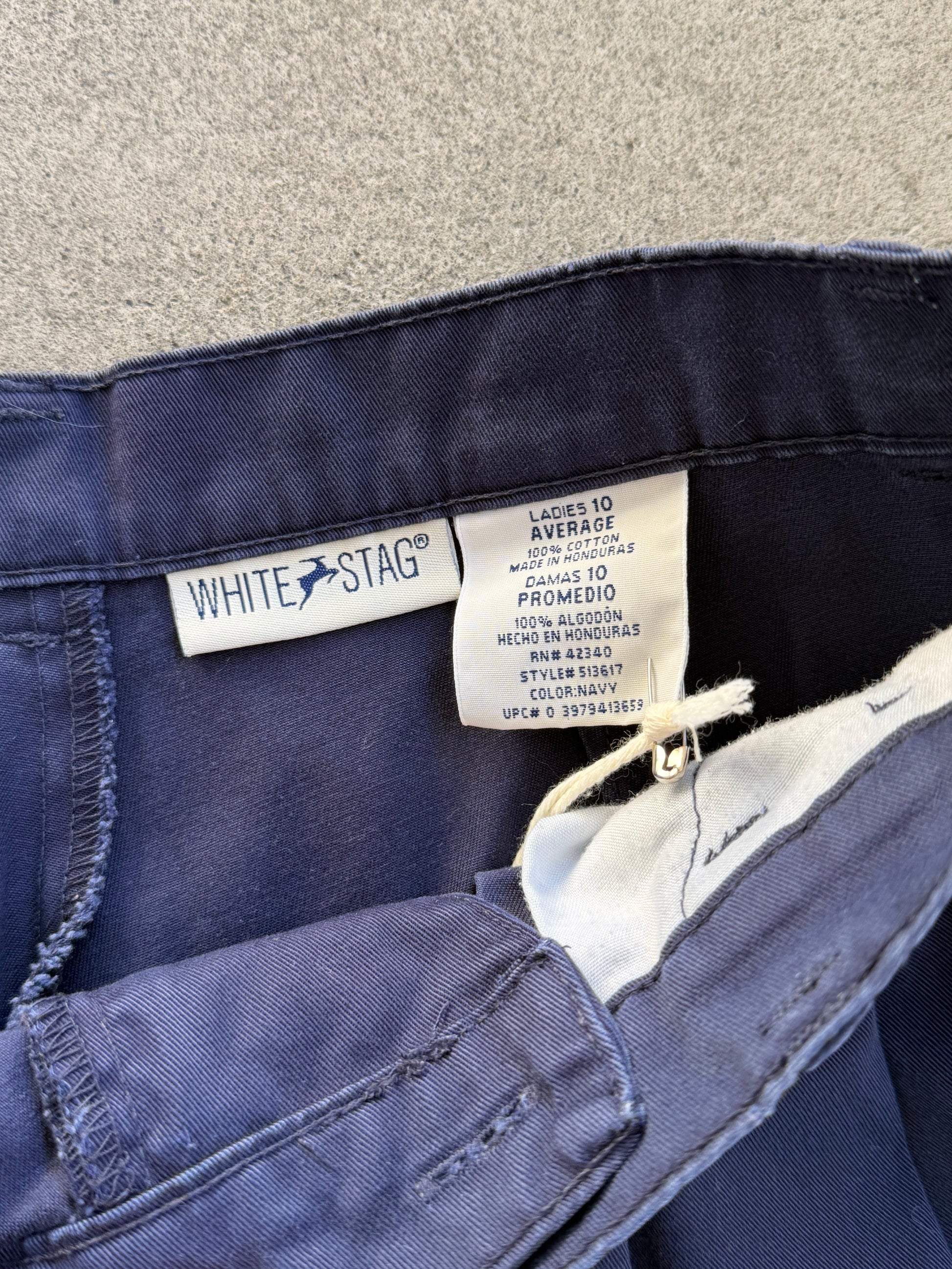 Vintage Navy Chinos - 28" W