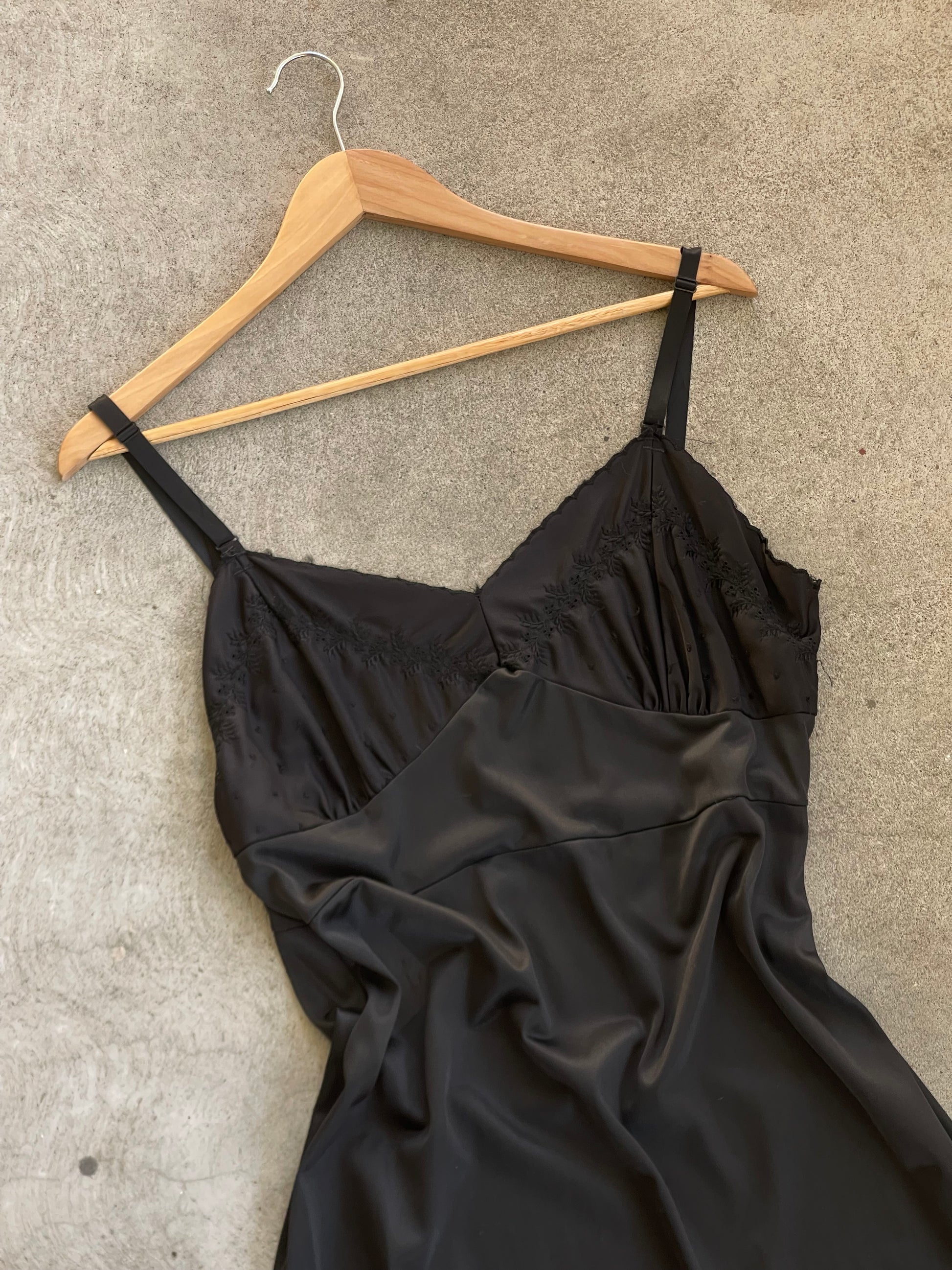 Vintage Slip Dress BLACK 01 - M