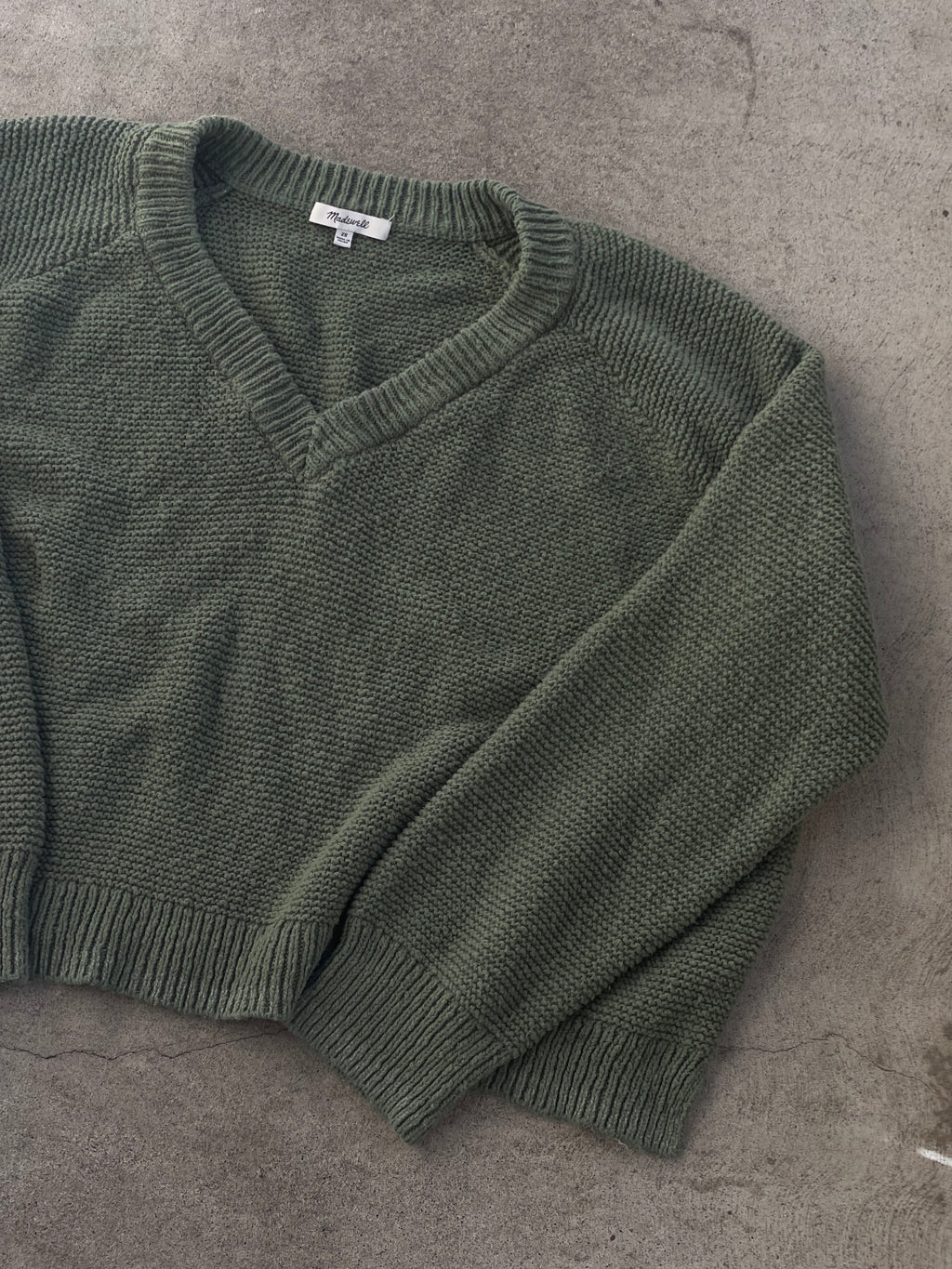 Preloved Overdyed Madwell Cotton Sweater - OS