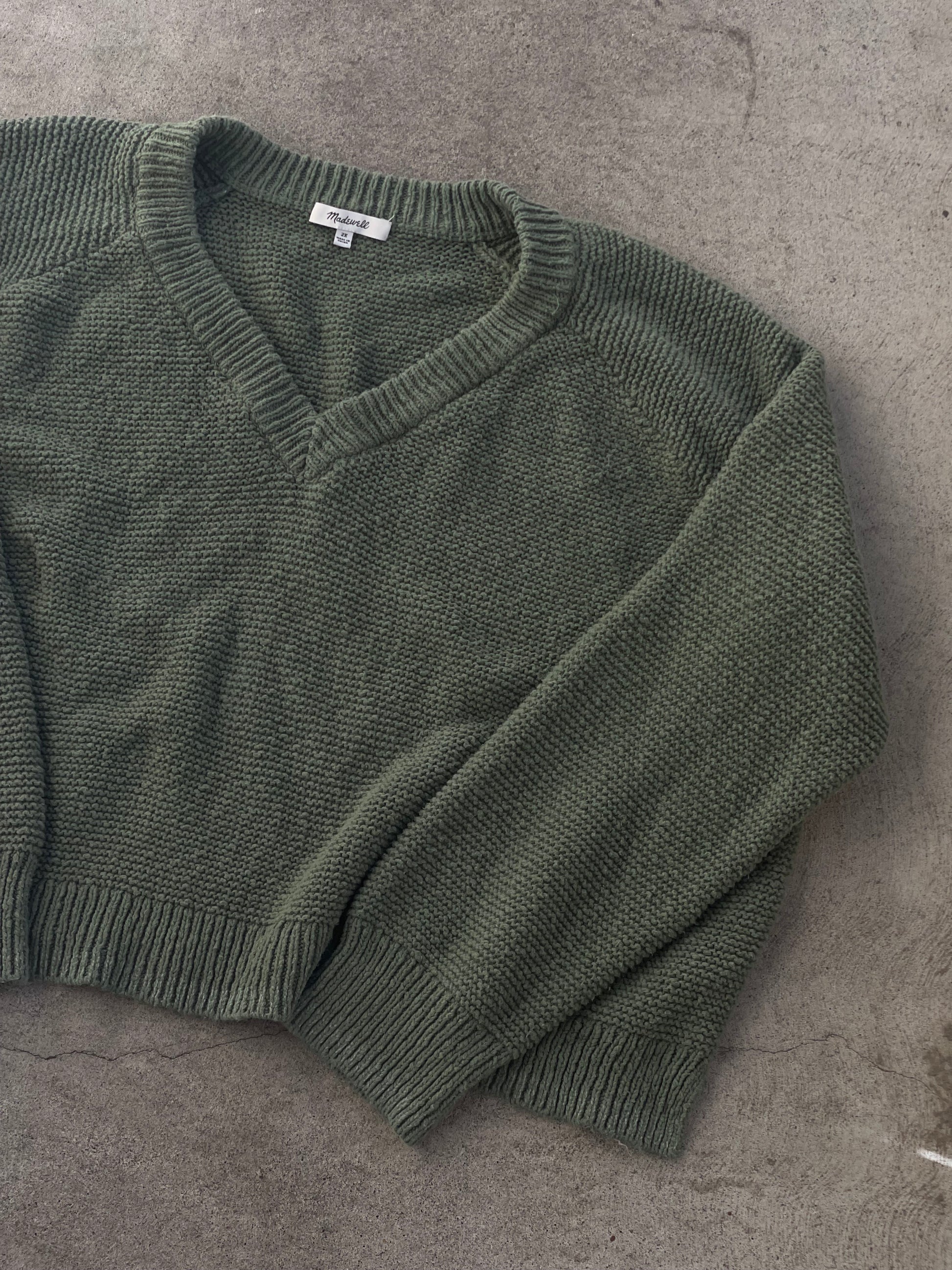 Preloved Overdyed Madwell Cotton Sweater - OS
